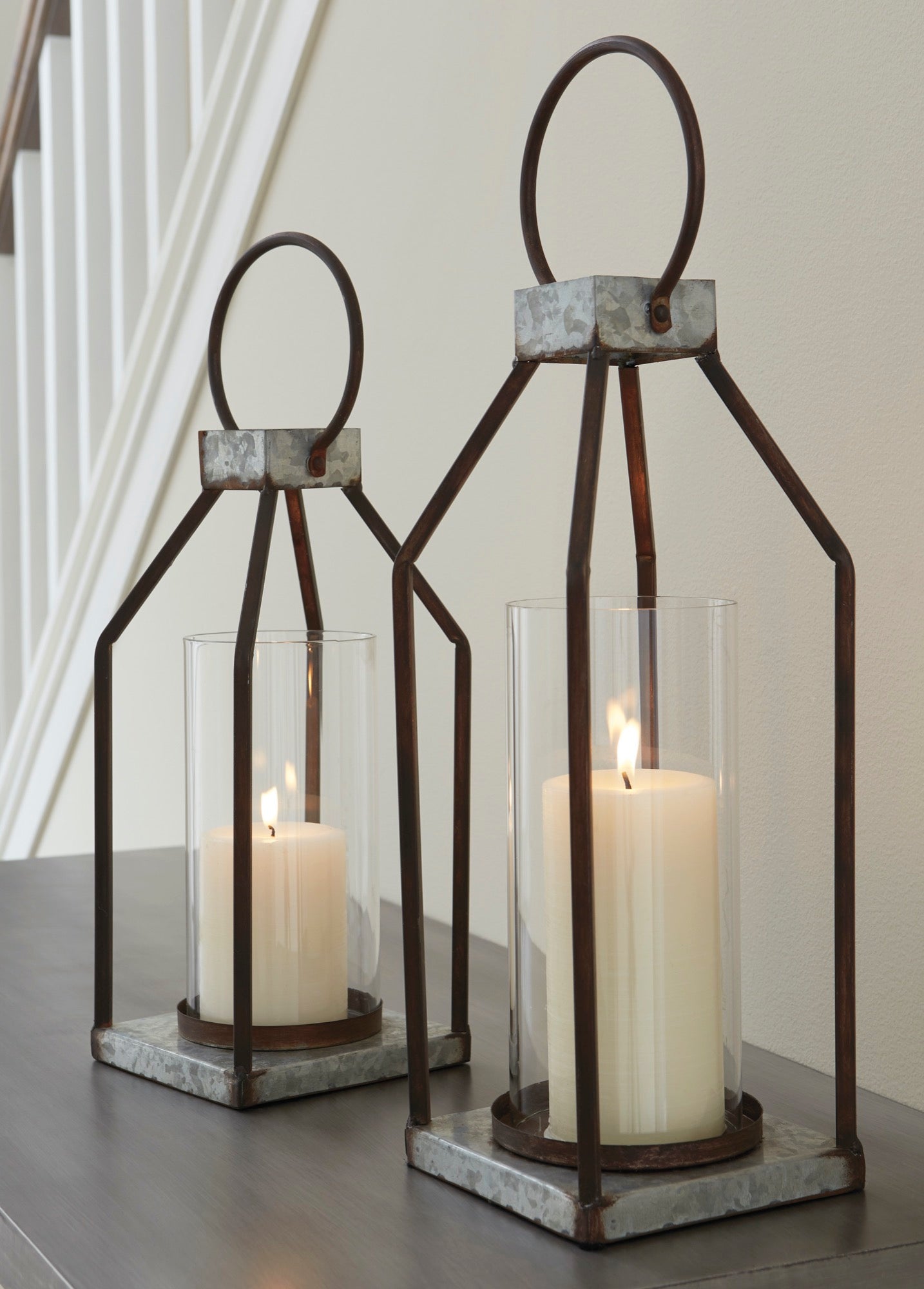 Diedrick Lantern (Set of 2) - Adams Furniture