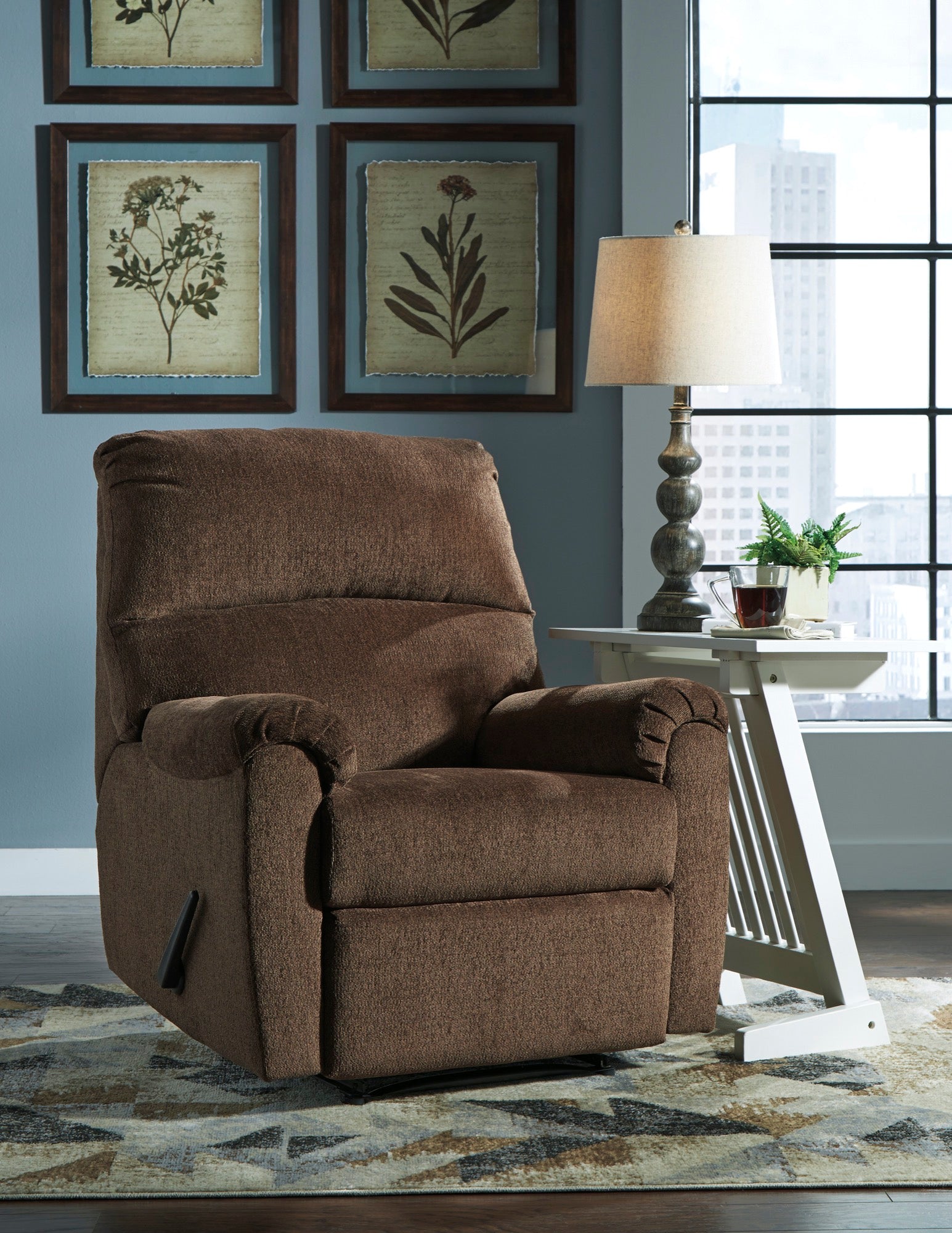Nerviano Recliner - Adams Furniture