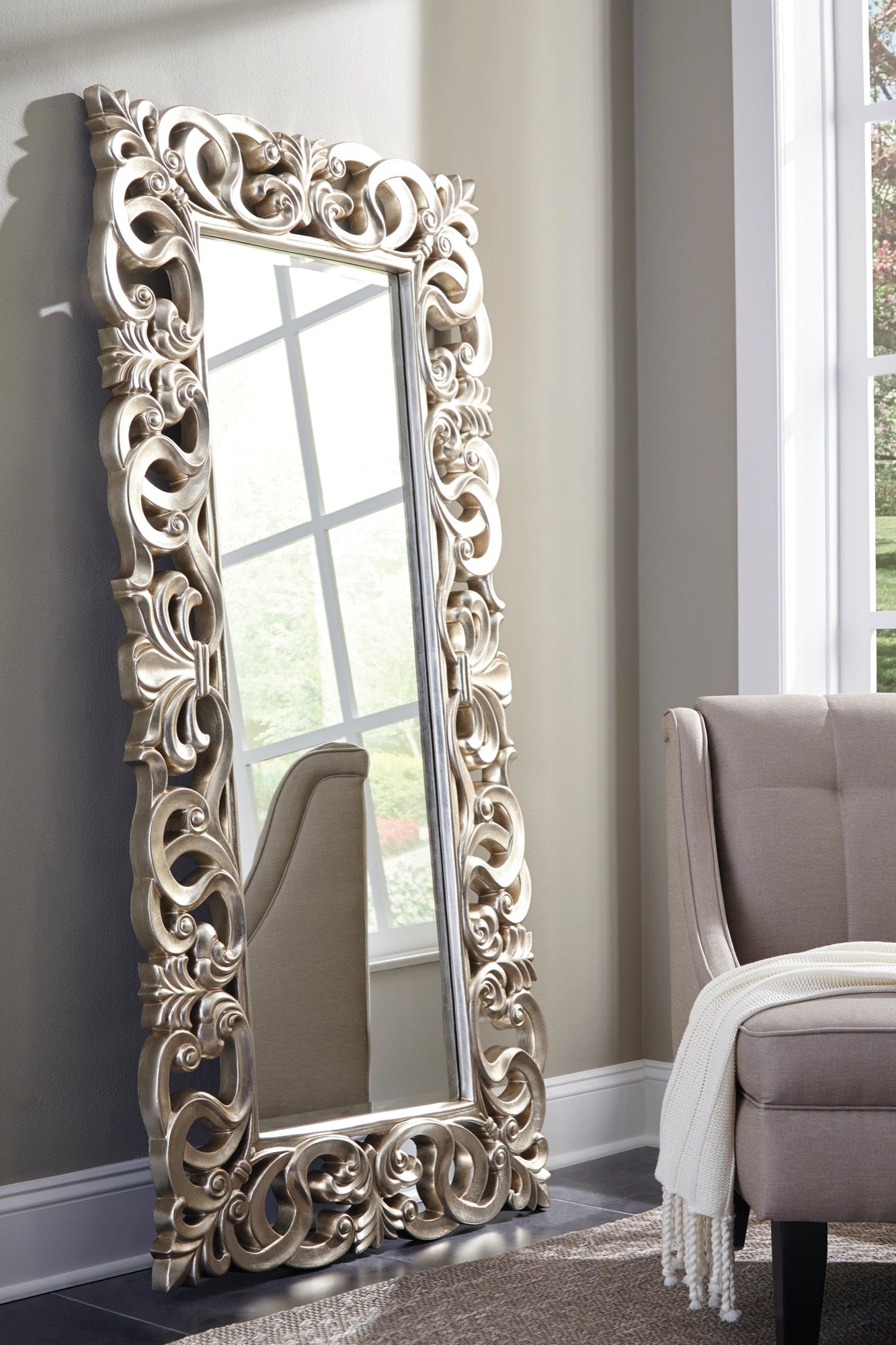 Lucia Floor Mirror - Adams Furniture