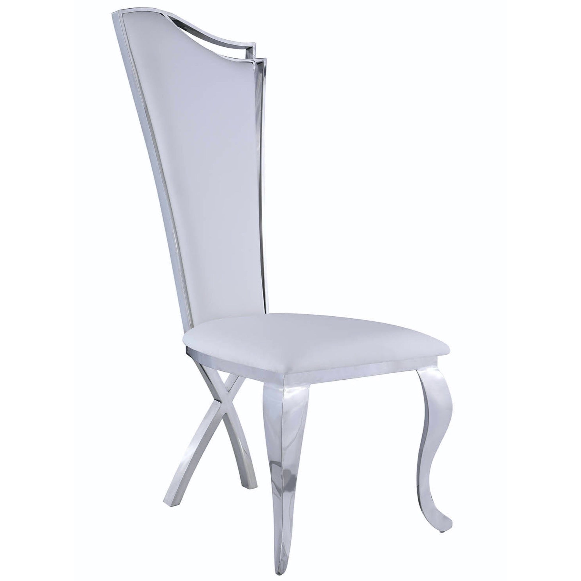 Nadia Contemporary Tall-Back Upholstered Side Chair (Set of 2) - Adams Furniture