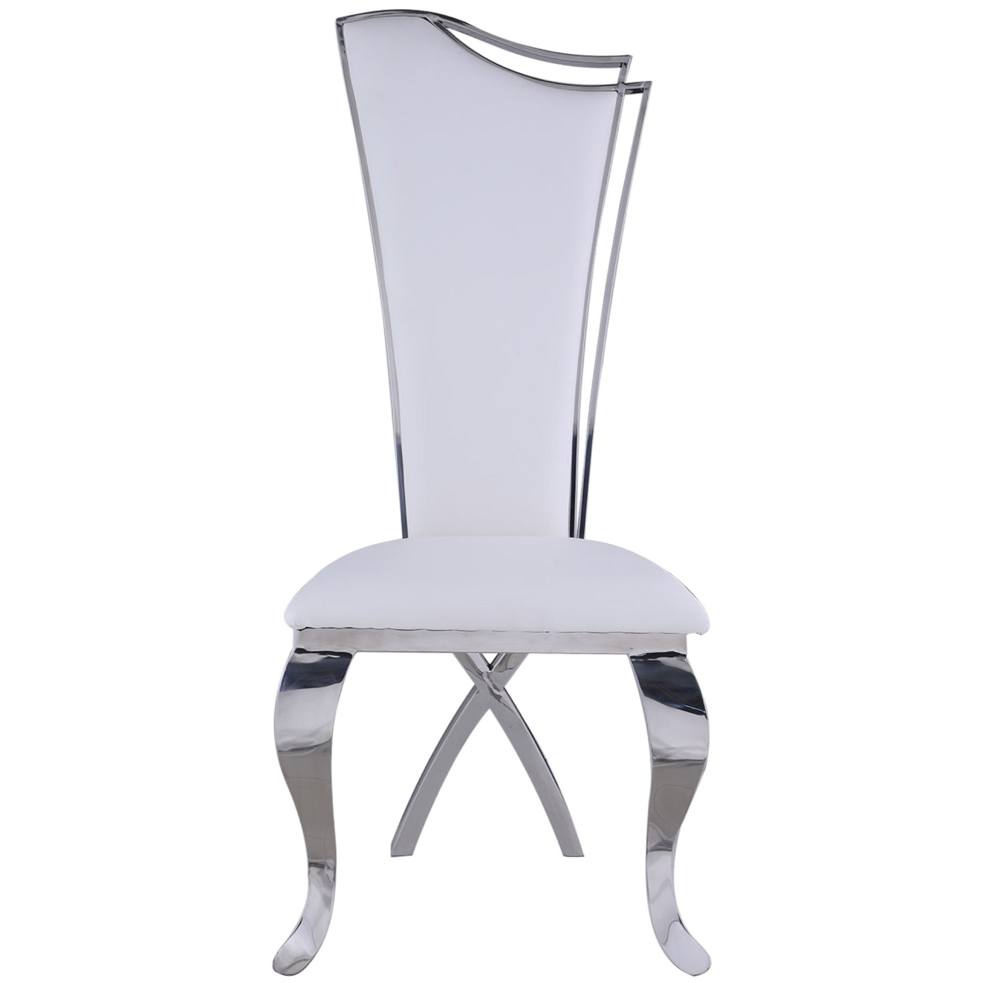 Nadia Contemporary Tall-Back Upholstered Side Chair (Set of 2) - Adams Furniture