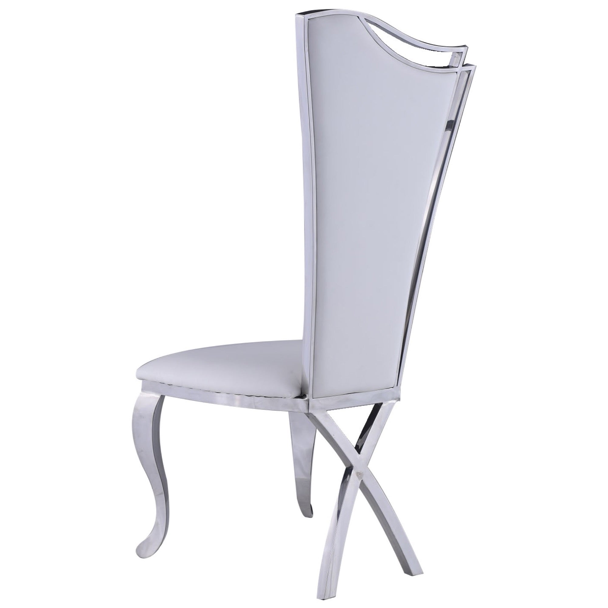 Nadia Contemporary Tall-Back Upholstered Side Chair (Set of 2) - Adams Furniture
