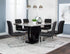 Dyane Black 7 Piece Dining Set - Adams Furniture