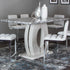 Dyane Light Grey Counter Table - Adams Furniture