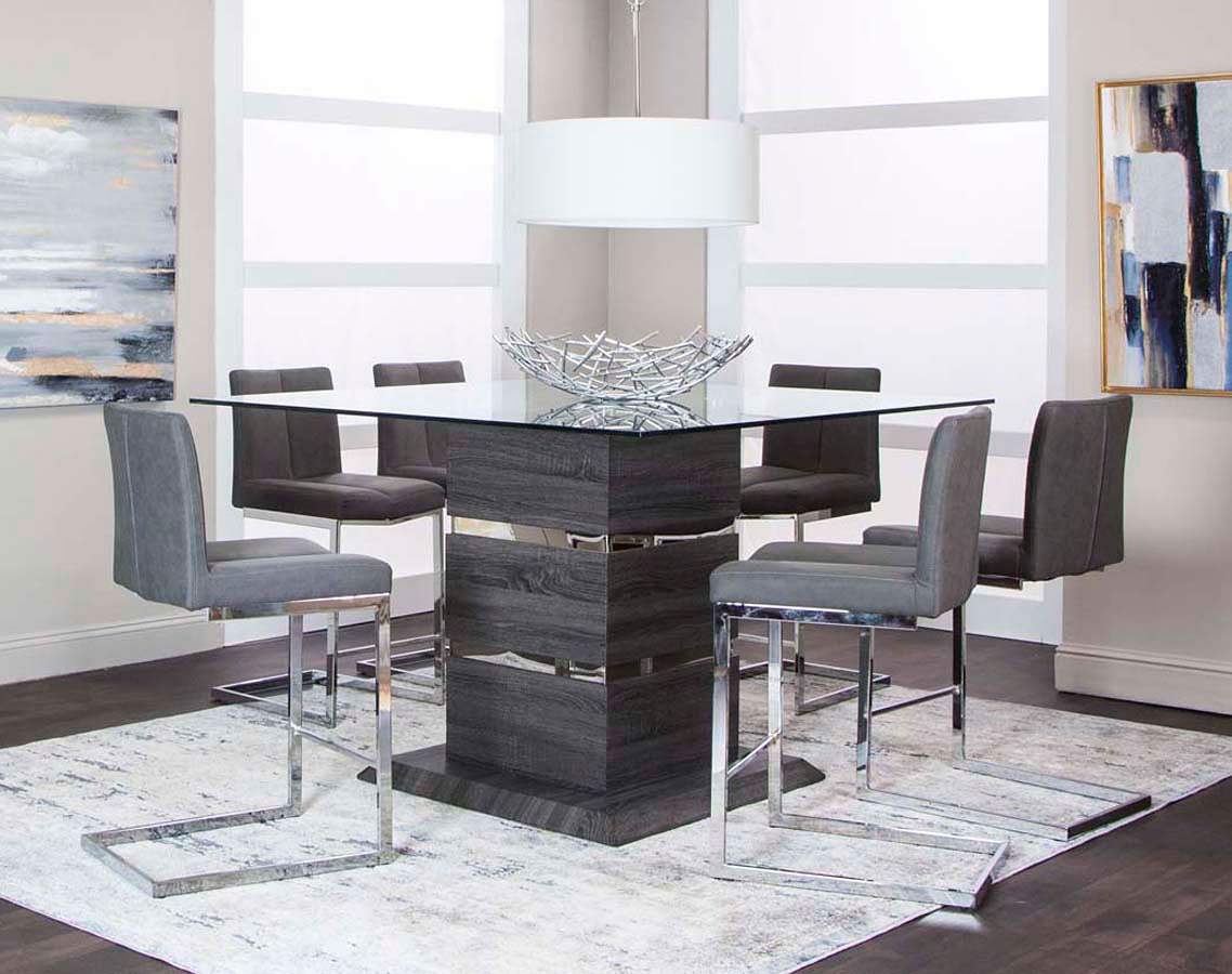 Gamma 5 Piece Counter Height Dining Set - Adams Furniture