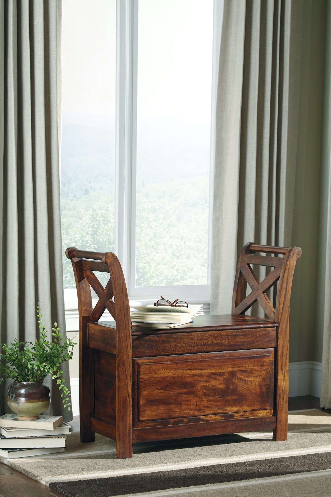 Abbonto Accent Storage Bench - Adams Furniture