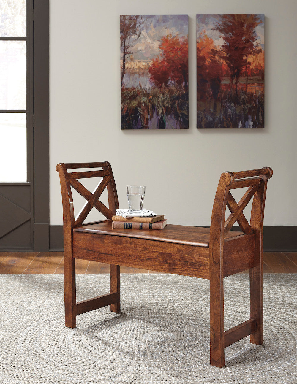 Abbonto Accent Storage Bench - Adams Furniture