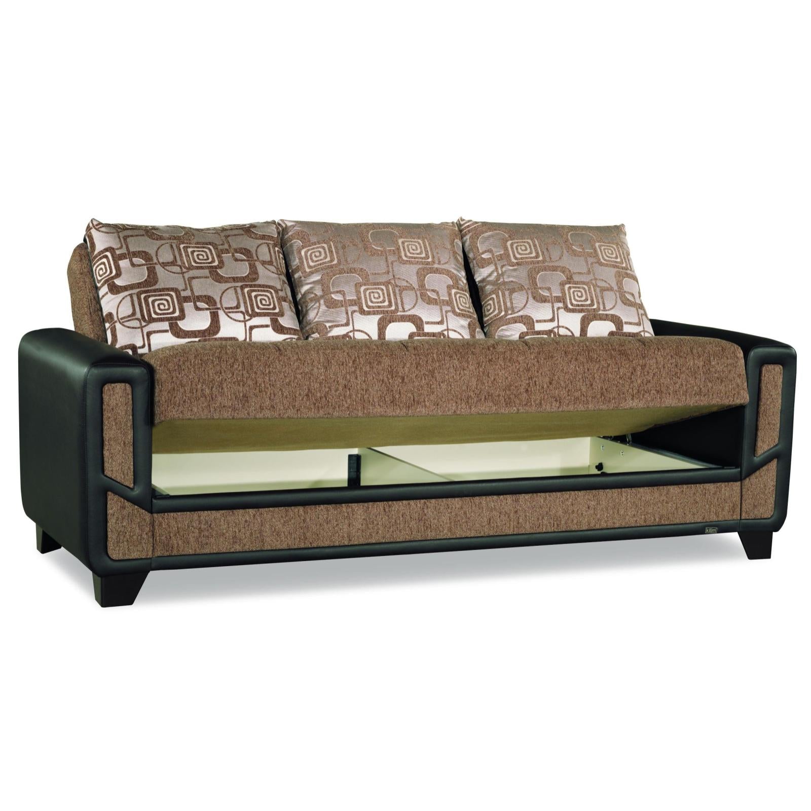 Mondo Brown Convertible Living Room Set - Adams Furniture