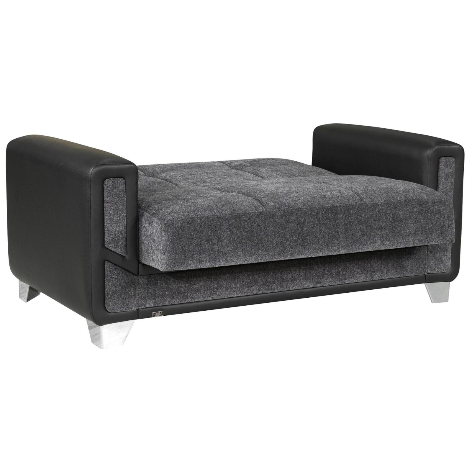 Mondo Grey Convertible Living Room Set - Adams Furniture