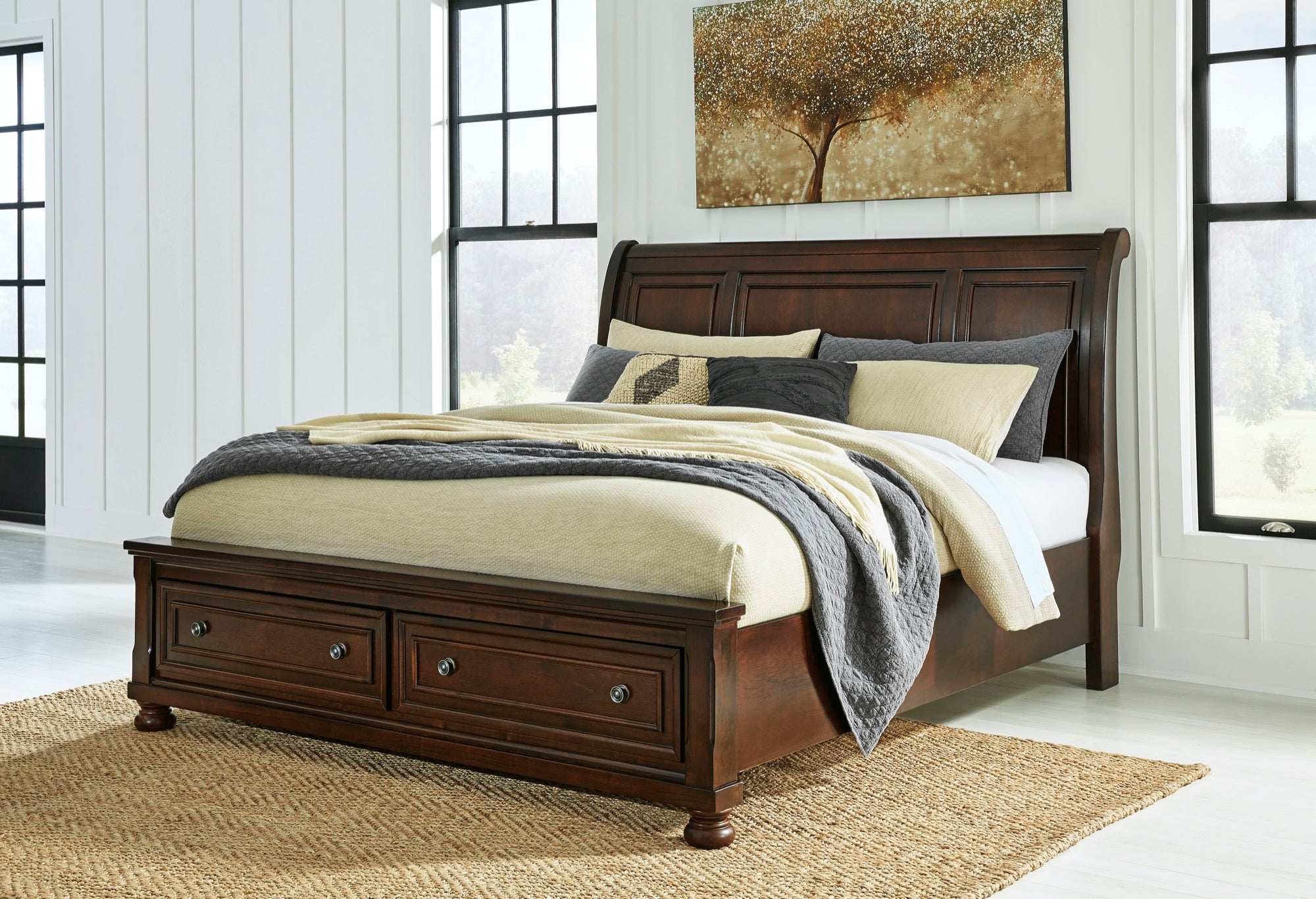 Porter Queen Storage Bed - Adams Furniture
