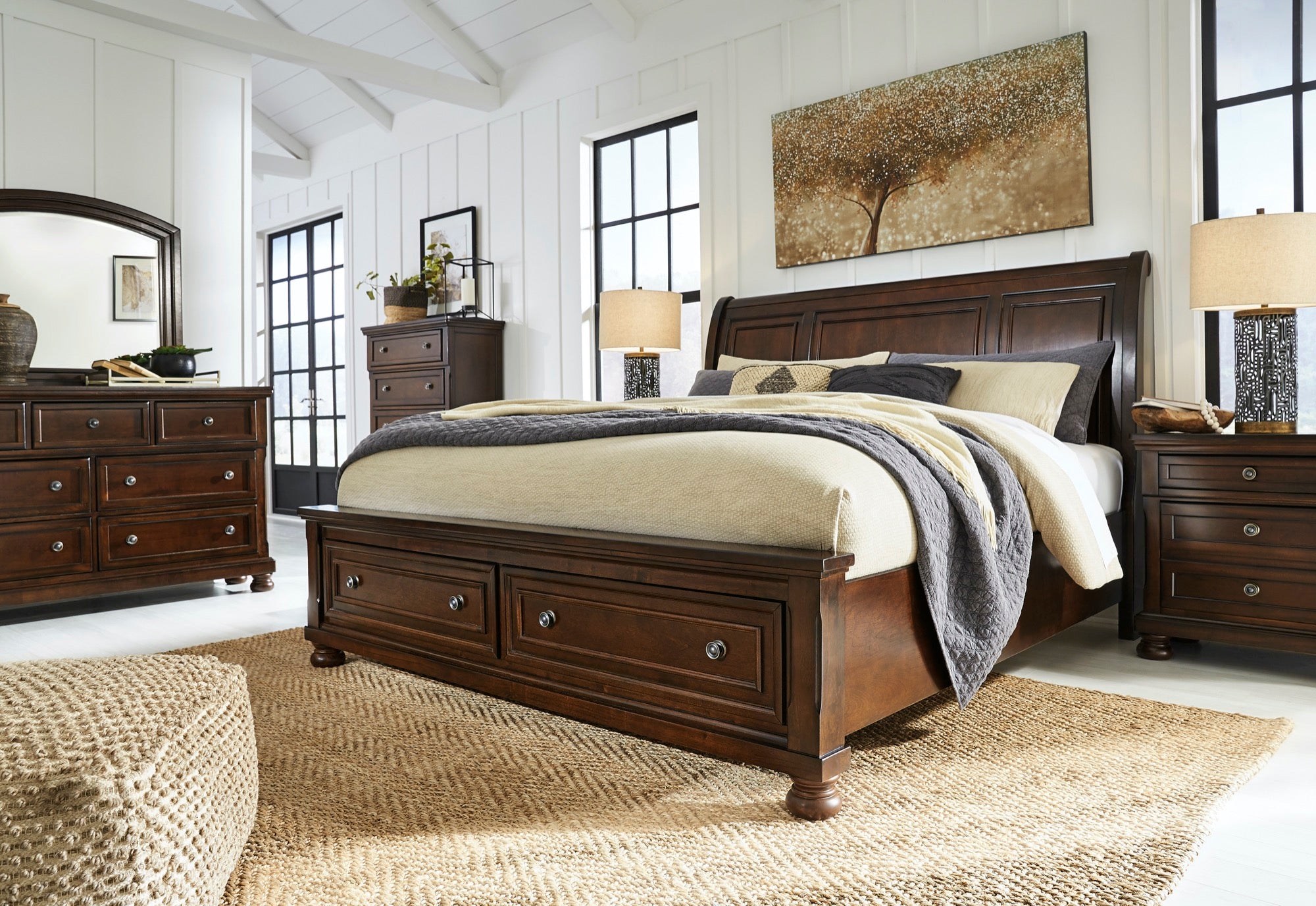 Porter Queen Storage Bed - Adams Furniture