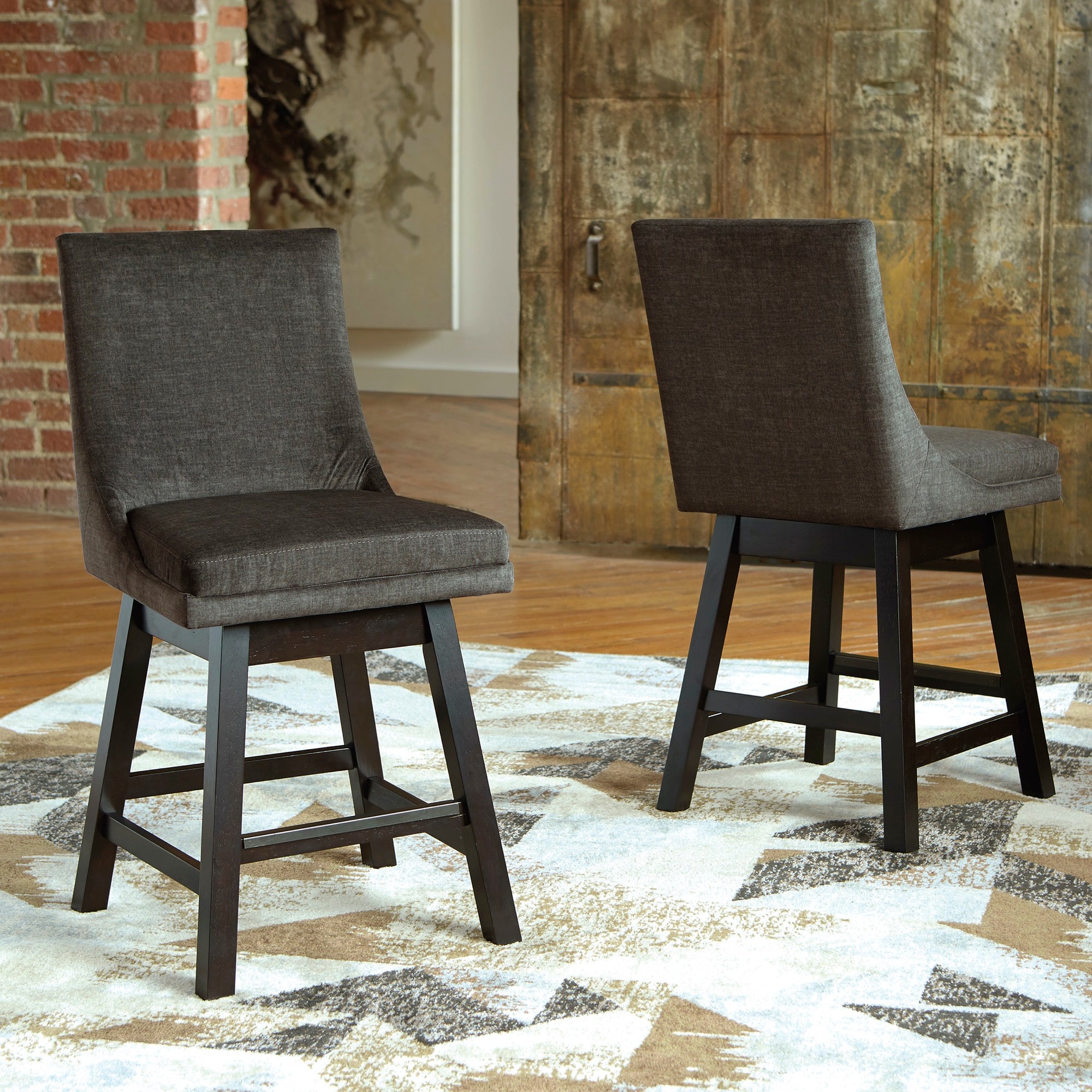 Tallenger Counter Height Bar Stool (Set of 2) - Adams Furniture
