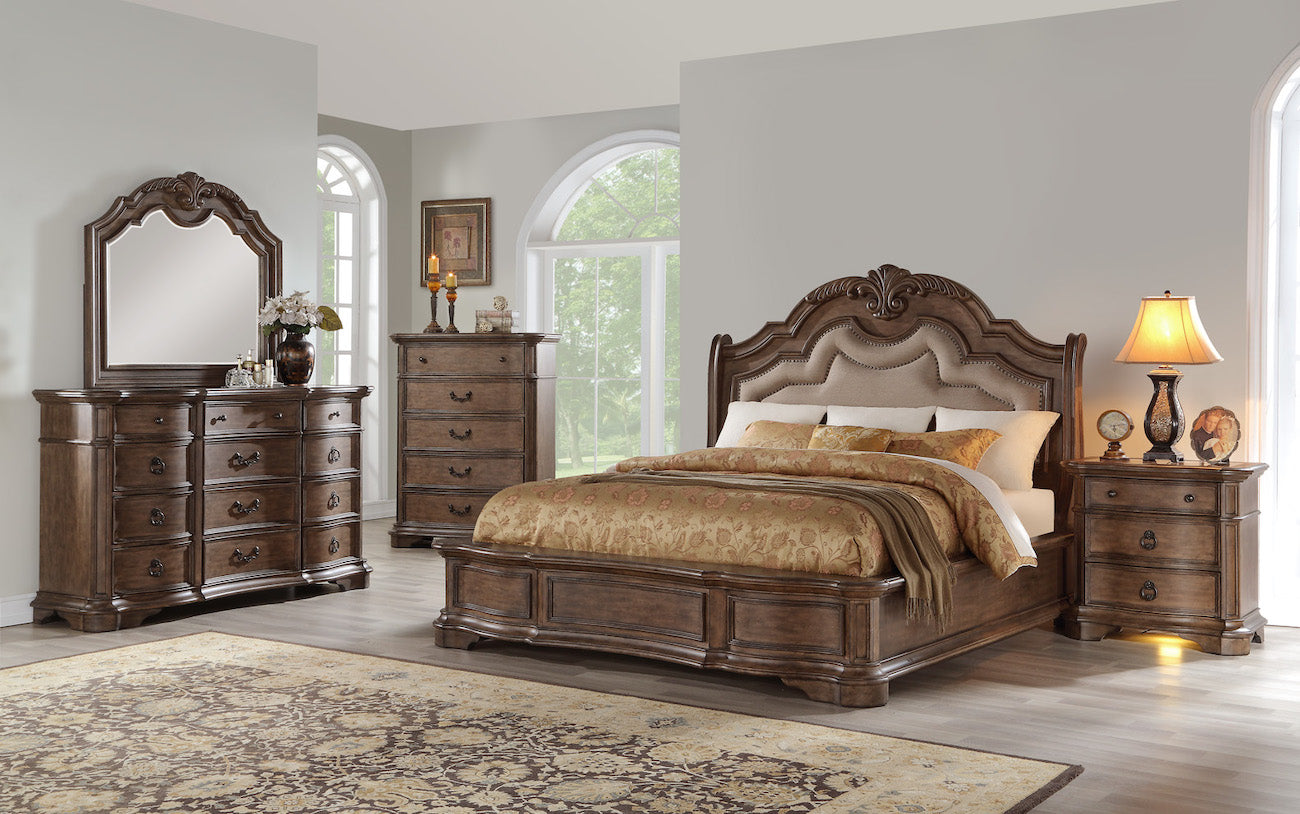 Tulsa Queen 5 Piece Bedroom Set - Adams Furniture