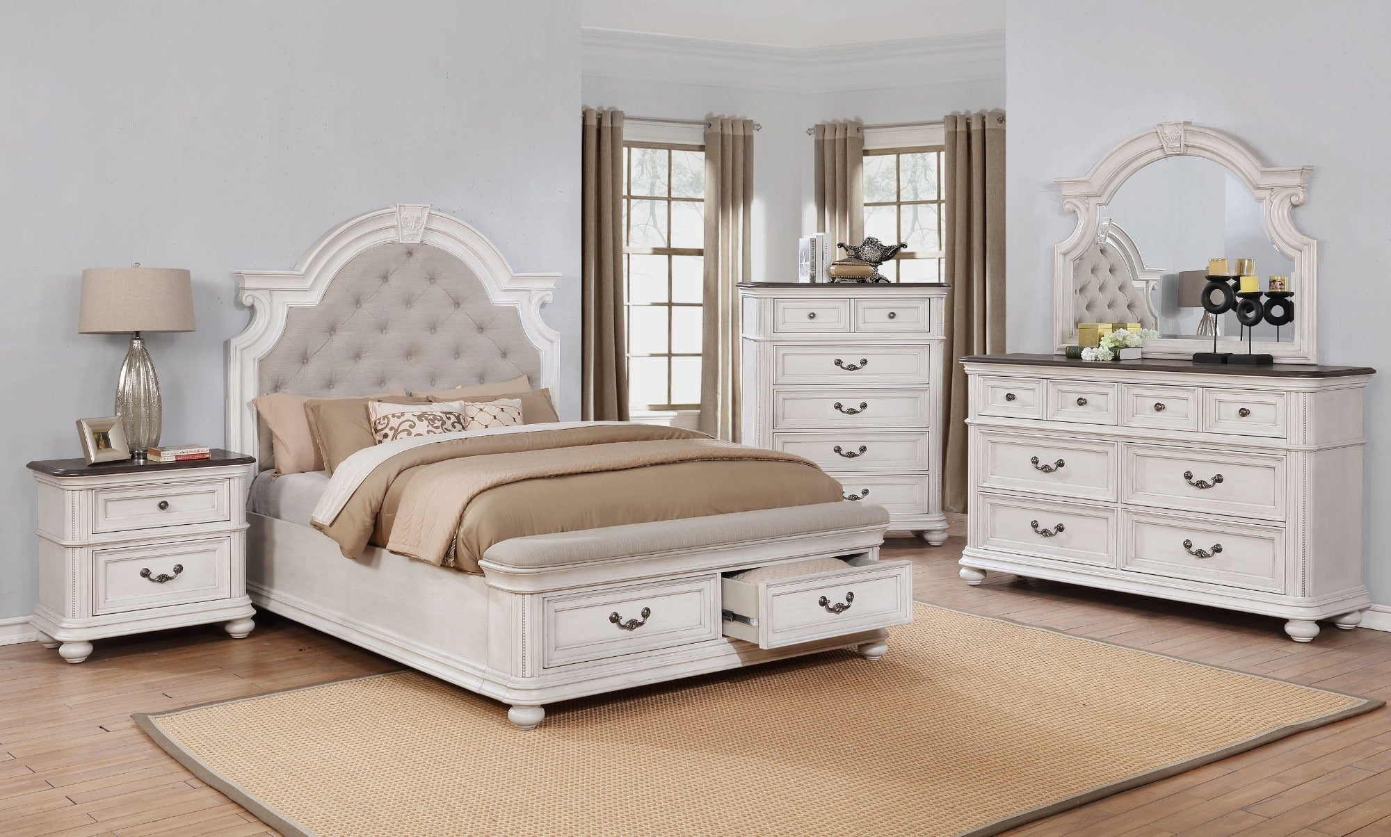 West Chester King 5 Piece Bedroom Set - Adams Furniture