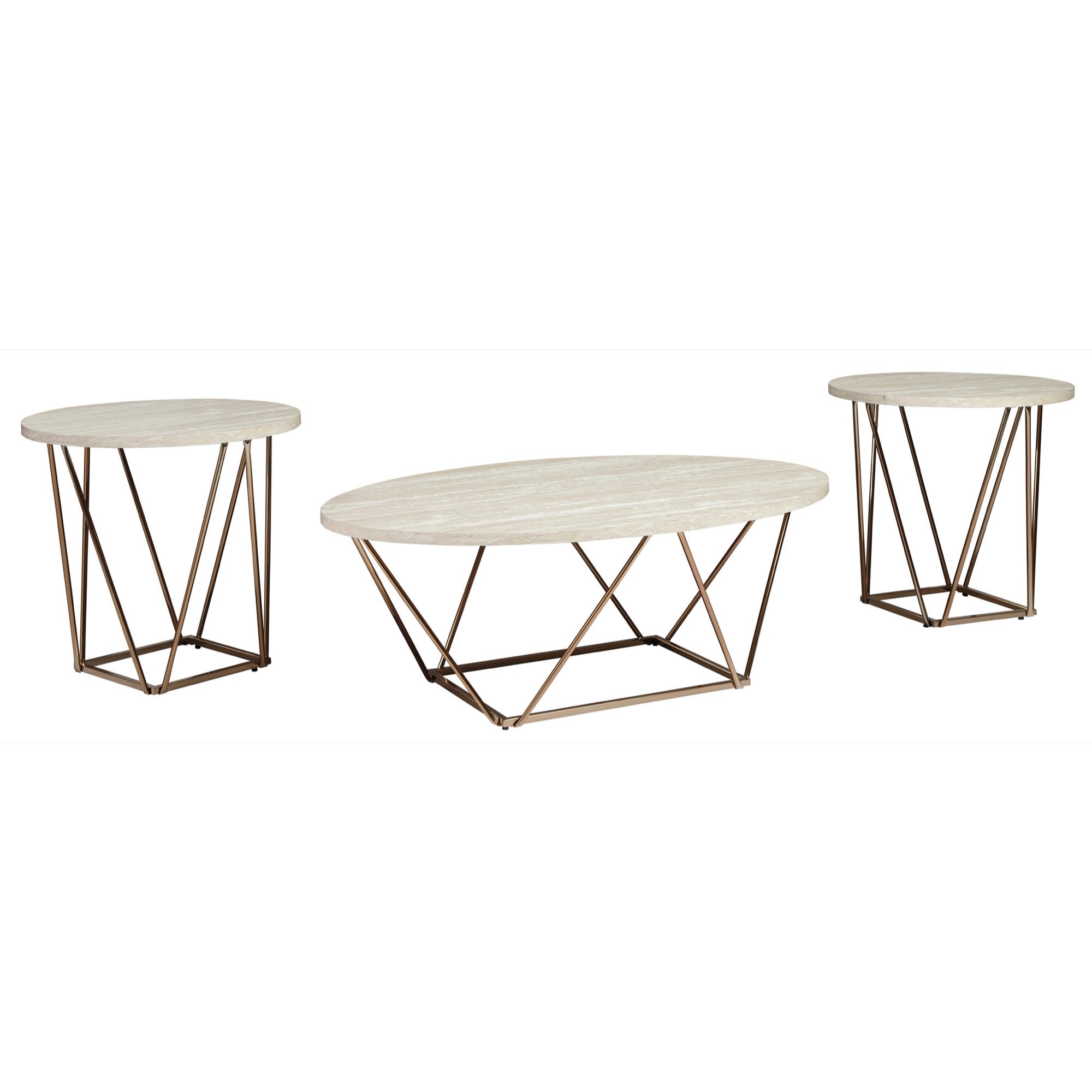 Tarica 3PC Occasional Table Set - Adams Furniture