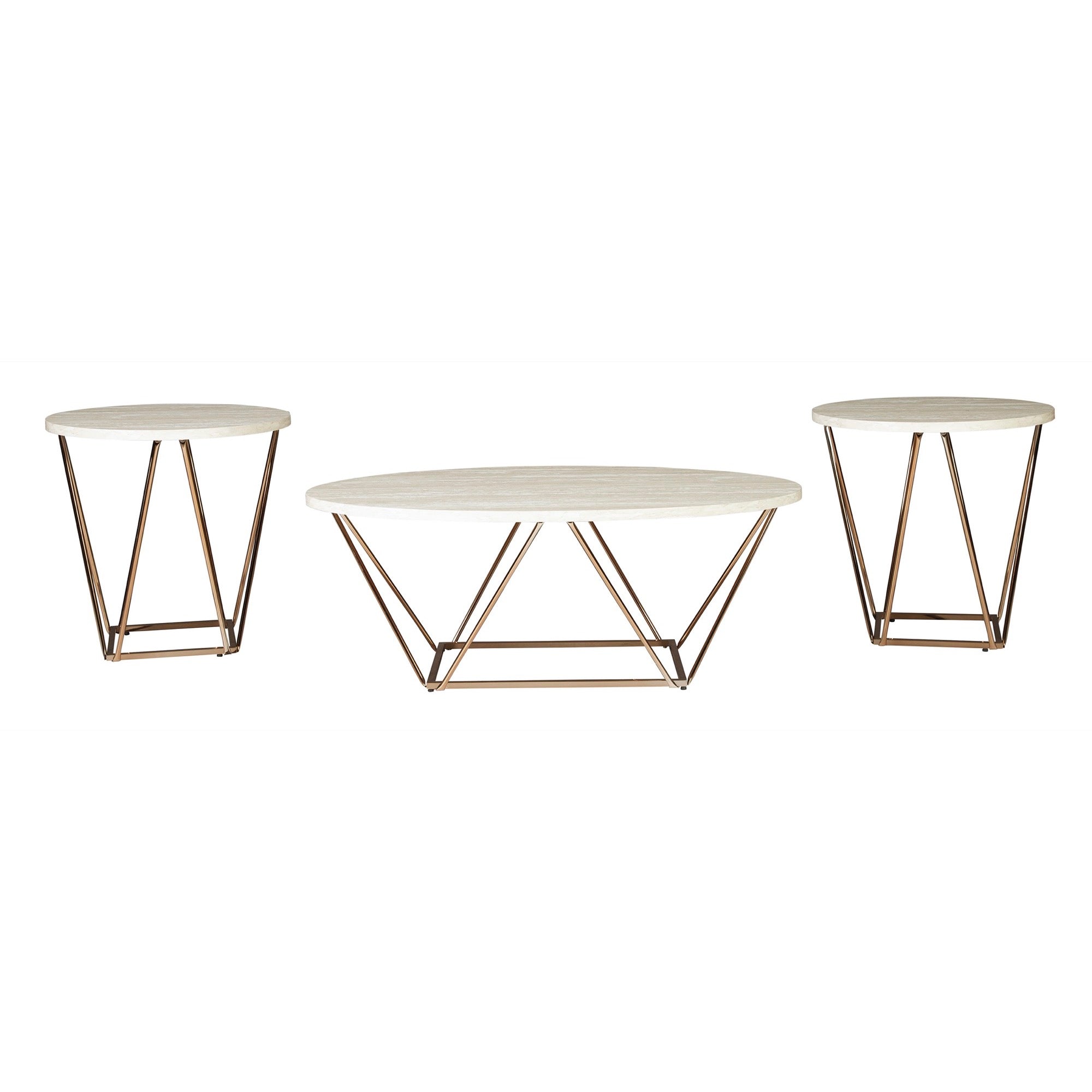Tarica 3PC Occasional Table Set - Adams Furniture