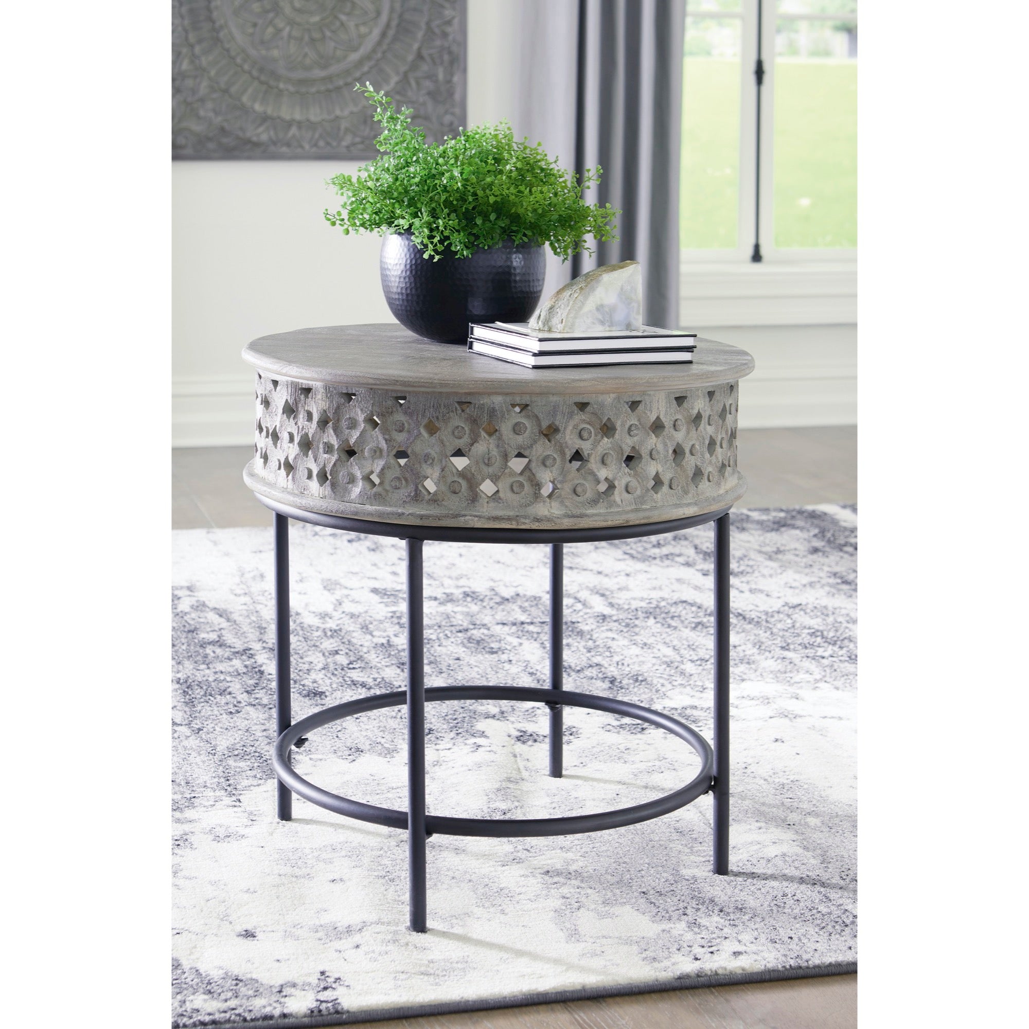Rastella End Table - Adams Furniture