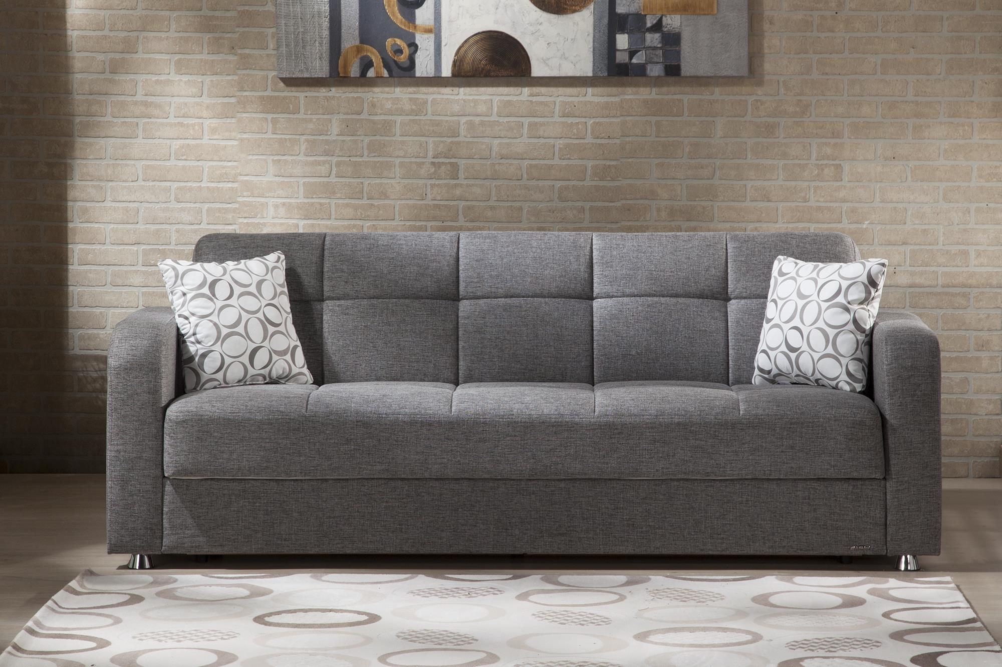 Vision Grey Convertible Living Room Set - Adams Furniture