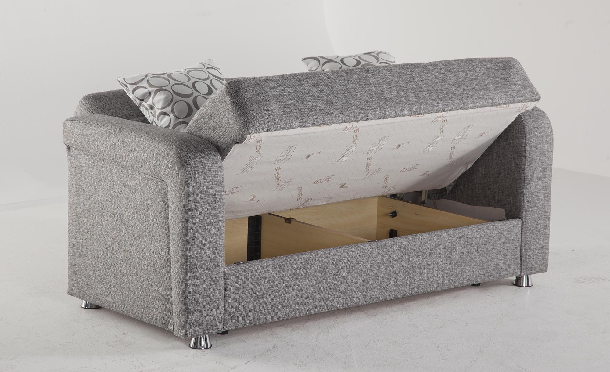 Vision Grey Convertible Living Room Set - Adams Furniture