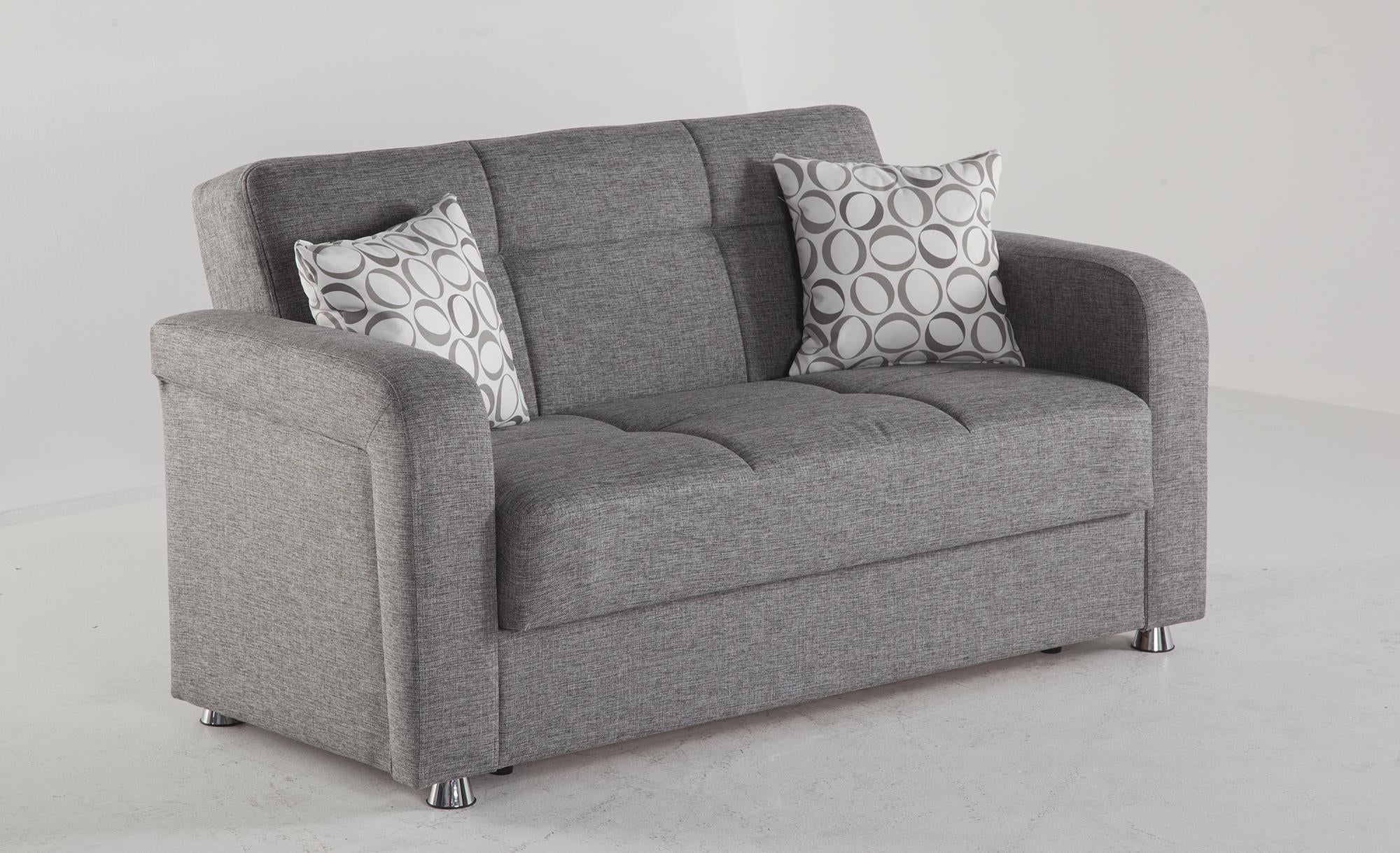 Vision Grey Convertible Living Room Set - Adams Furniture