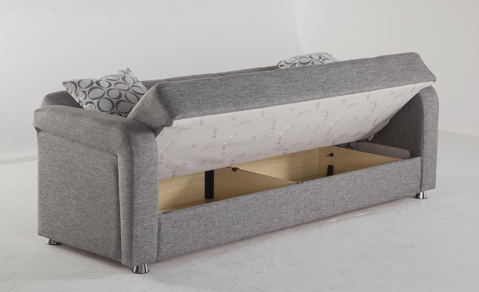 Vision Grey Convertible Living Room Set - Adams Furniture