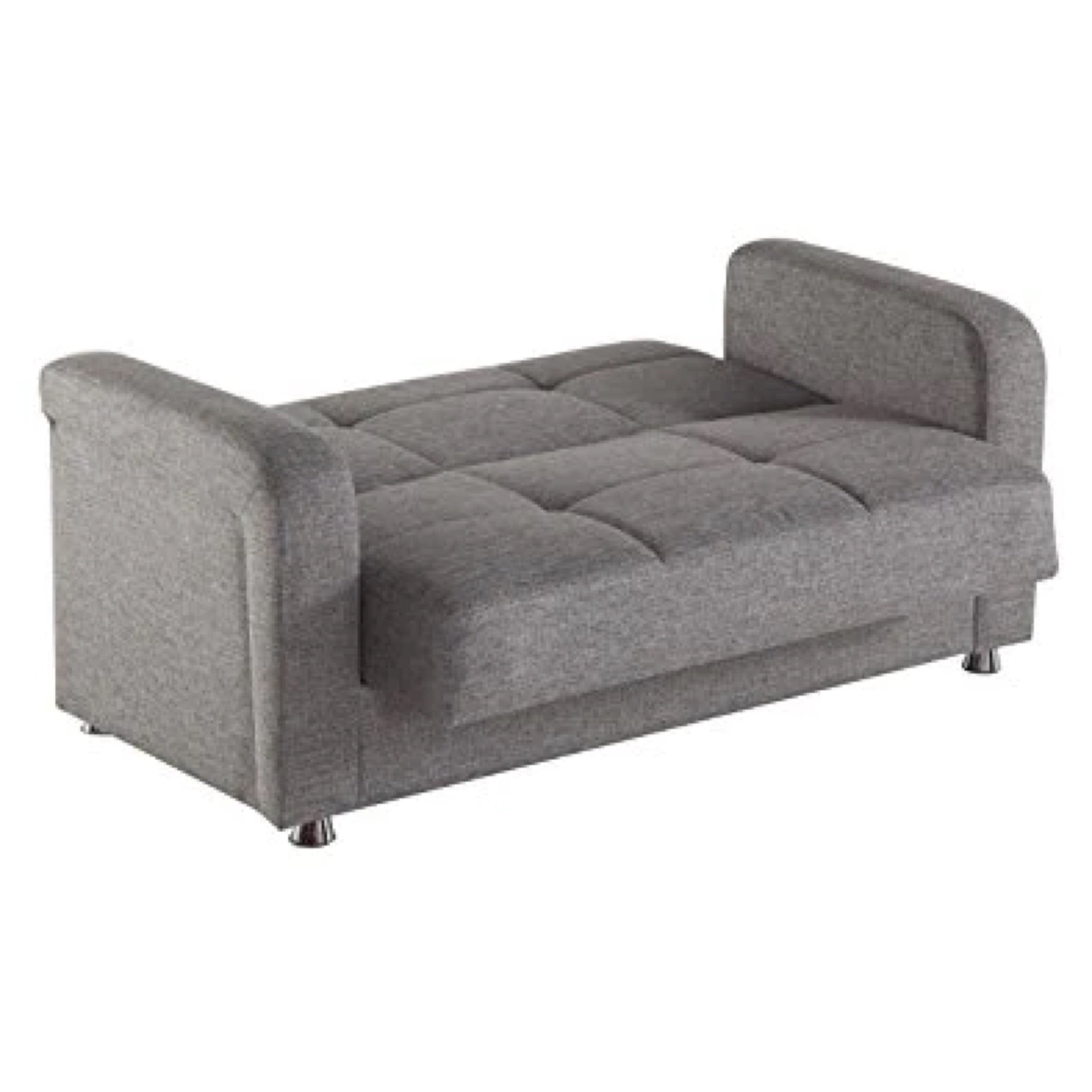 Vision Grey Convertible Loveseat - Adams Furniture