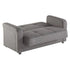 Vision Grey Convertible Loveseat - Adams Furniture