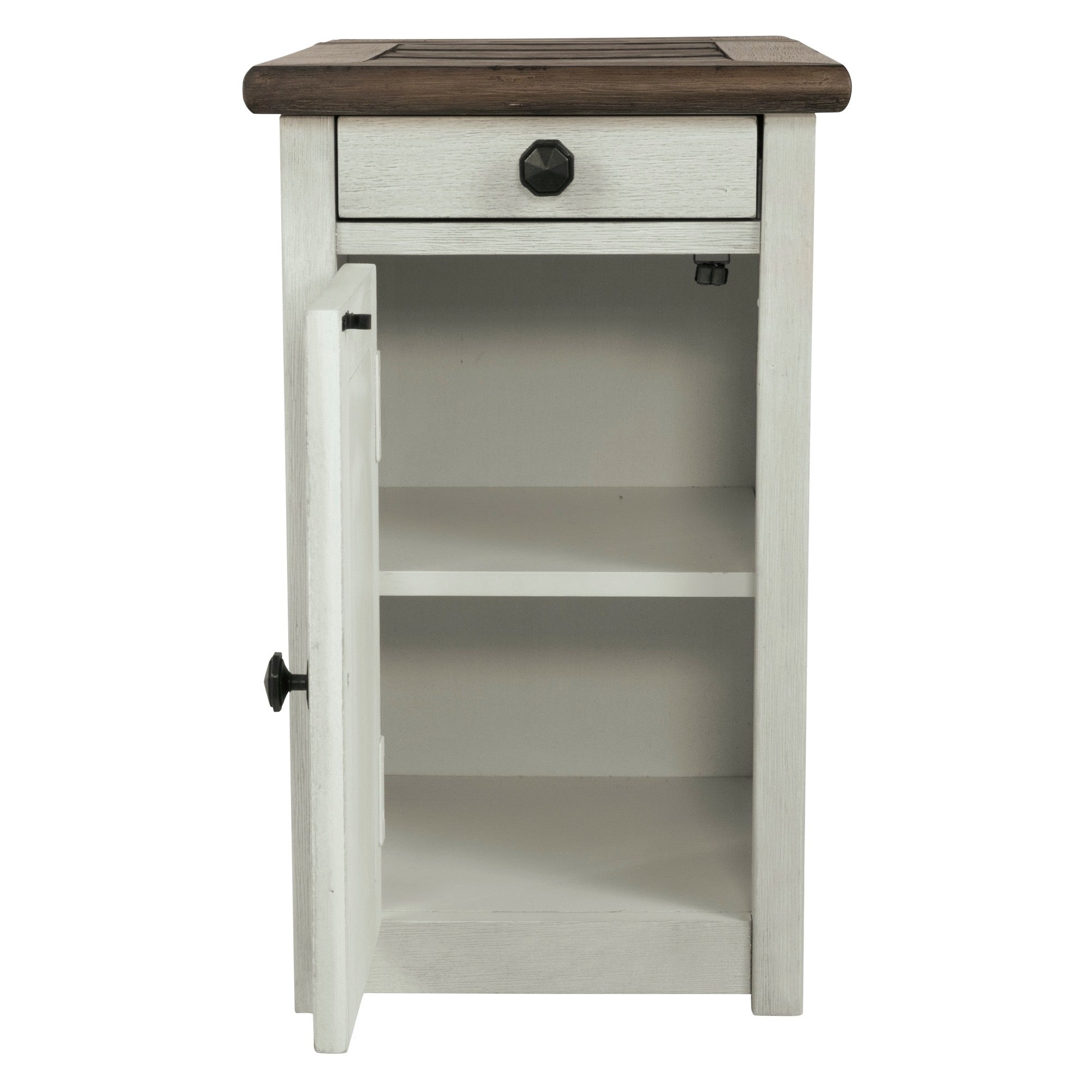 Bolanburg Chairside End Table with USB Ports Outlets Adams