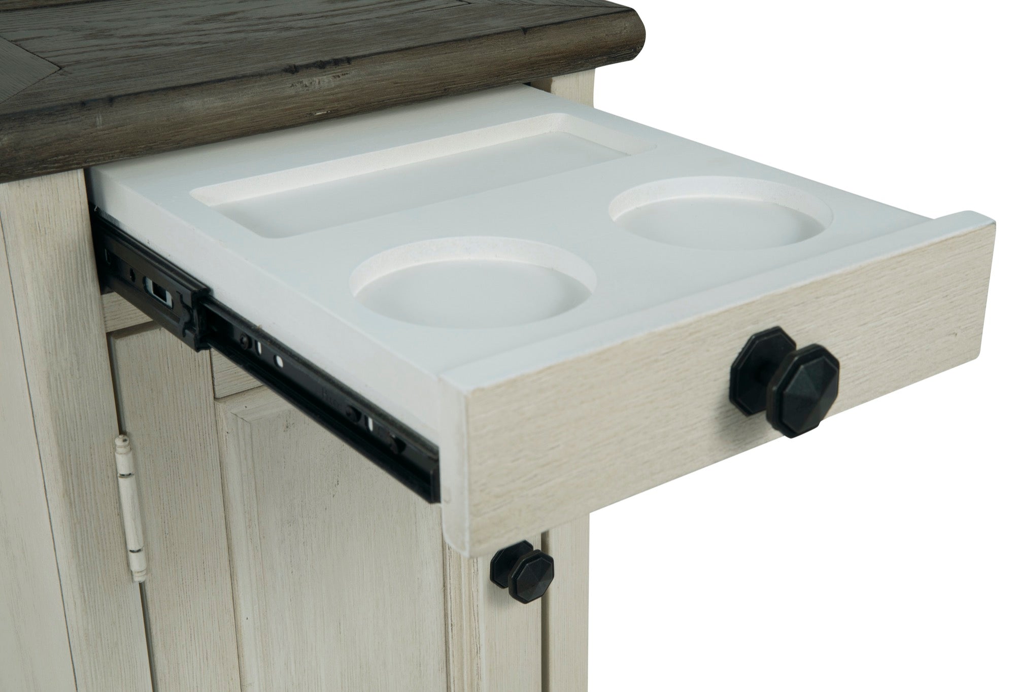 Bolanburg Chairside End Table with USB Ports & Outlets - Adams Furniture