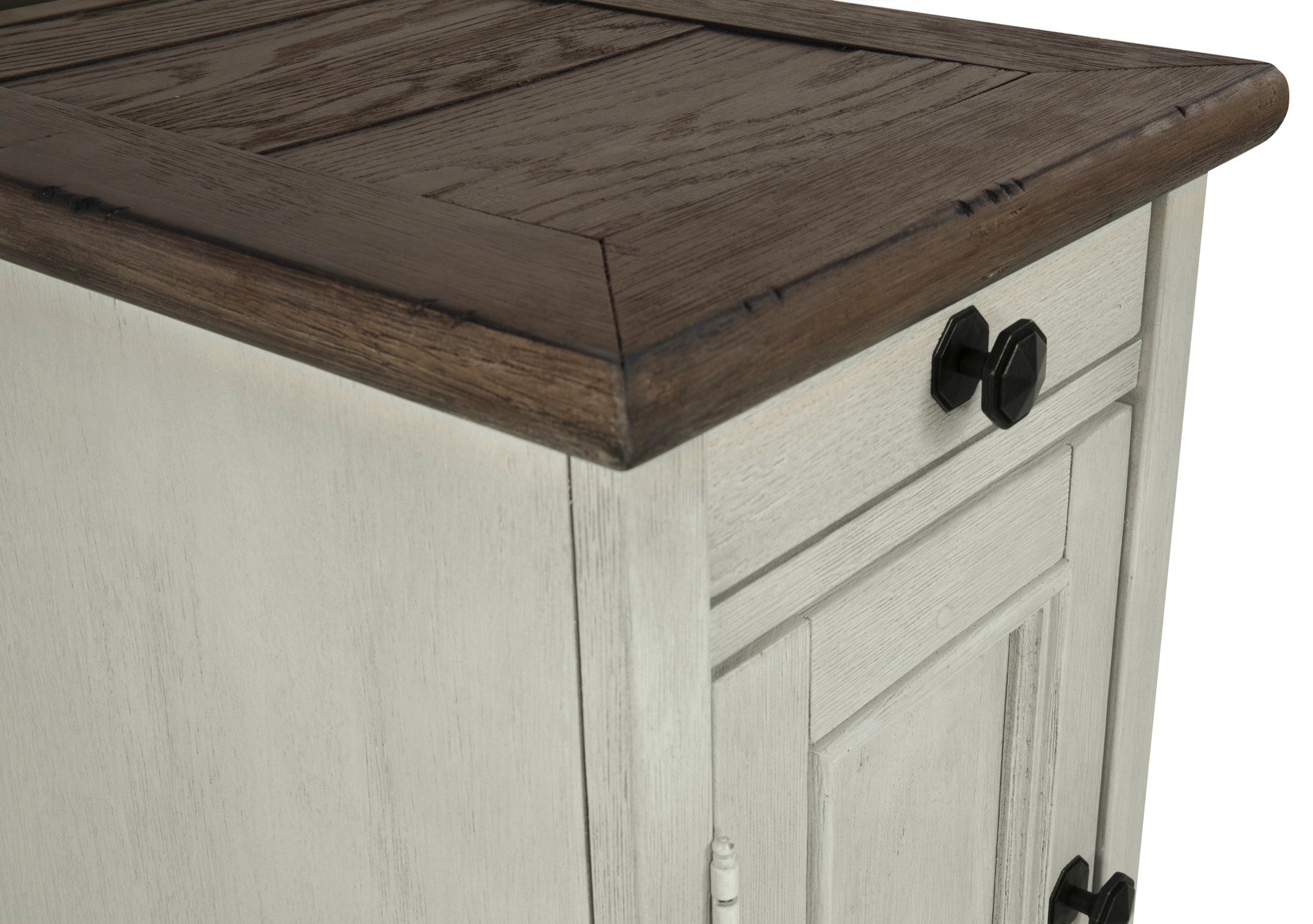 Bolanburg Chairside End Table with USB Ports & Outlets - Adams Furniture