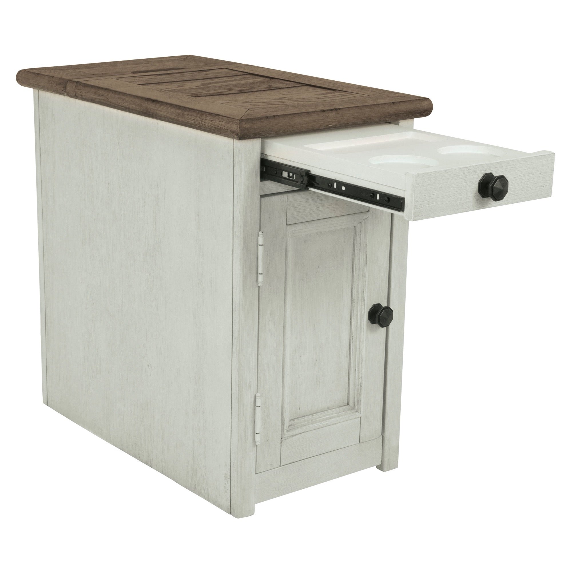 Bolanburg Chairside End Table with USB Ports & Outlets - Adams Furniture