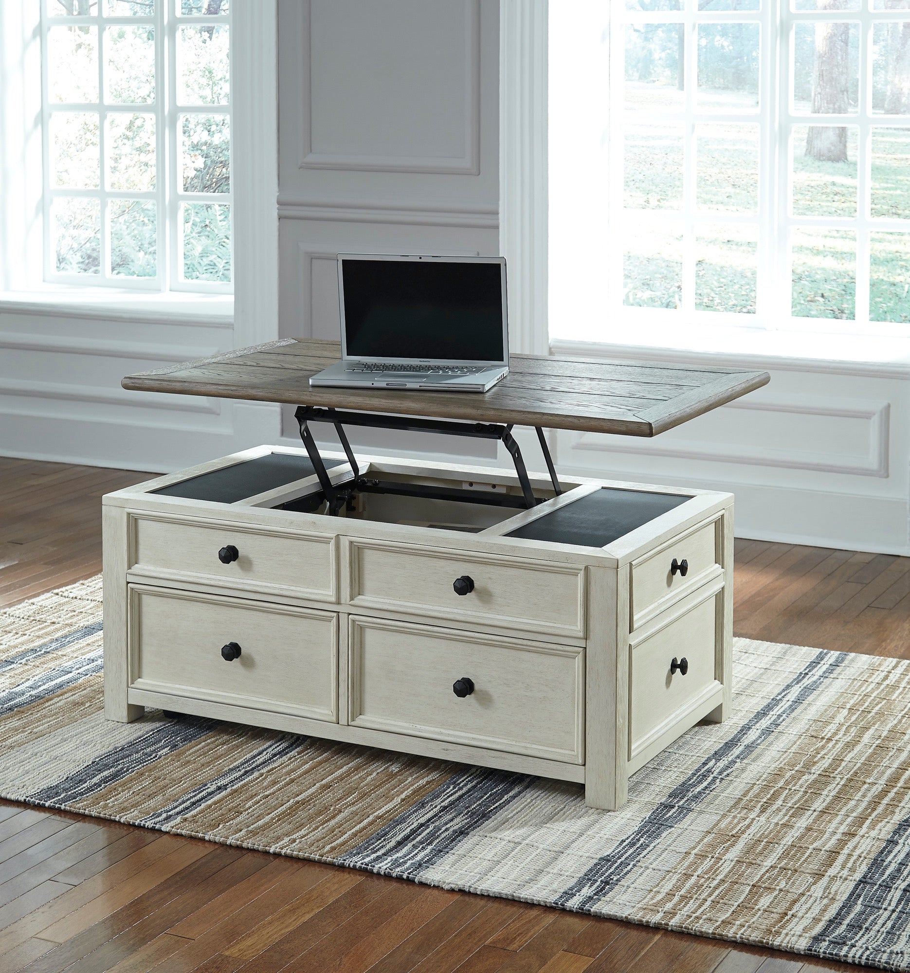 Bolanburg Coffee Table with Lift Top - Adams Furniture