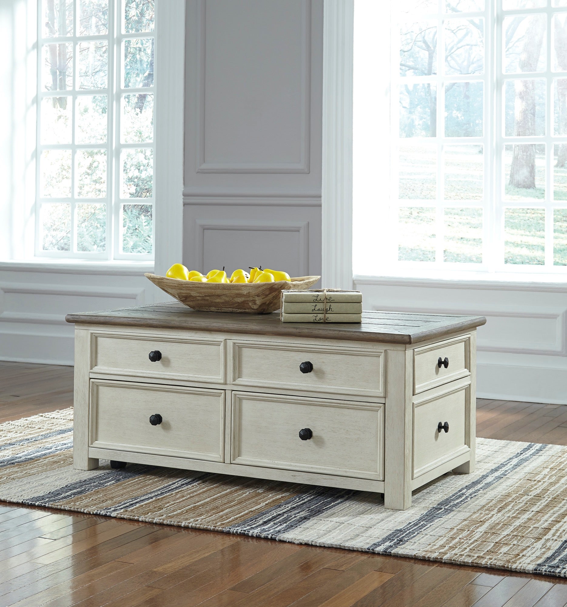 Bolanburg Coffee Table with Lift Top - Adams Furniture