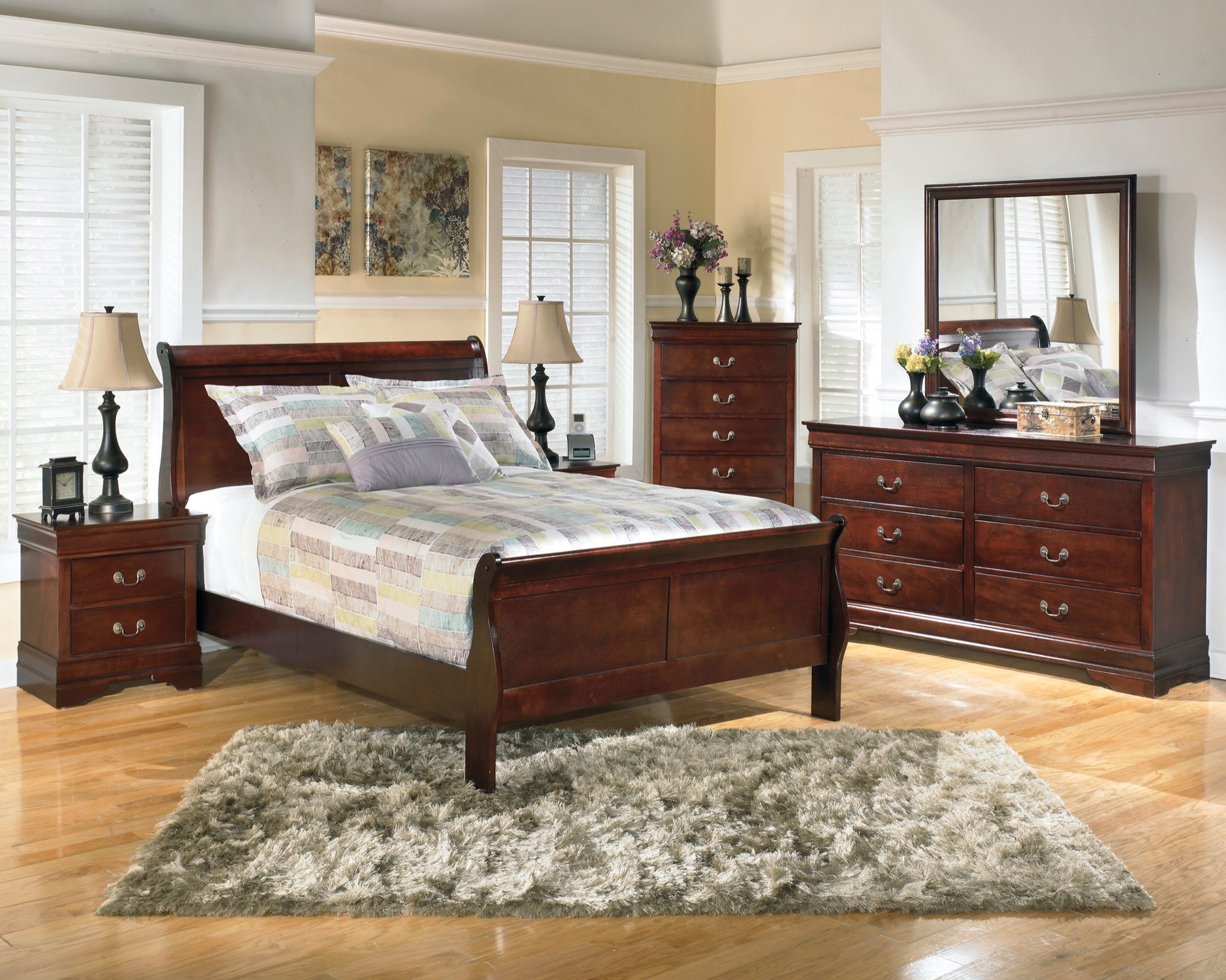 Alexander Queen 5 Piece Bedroom Set - Adams Furniture