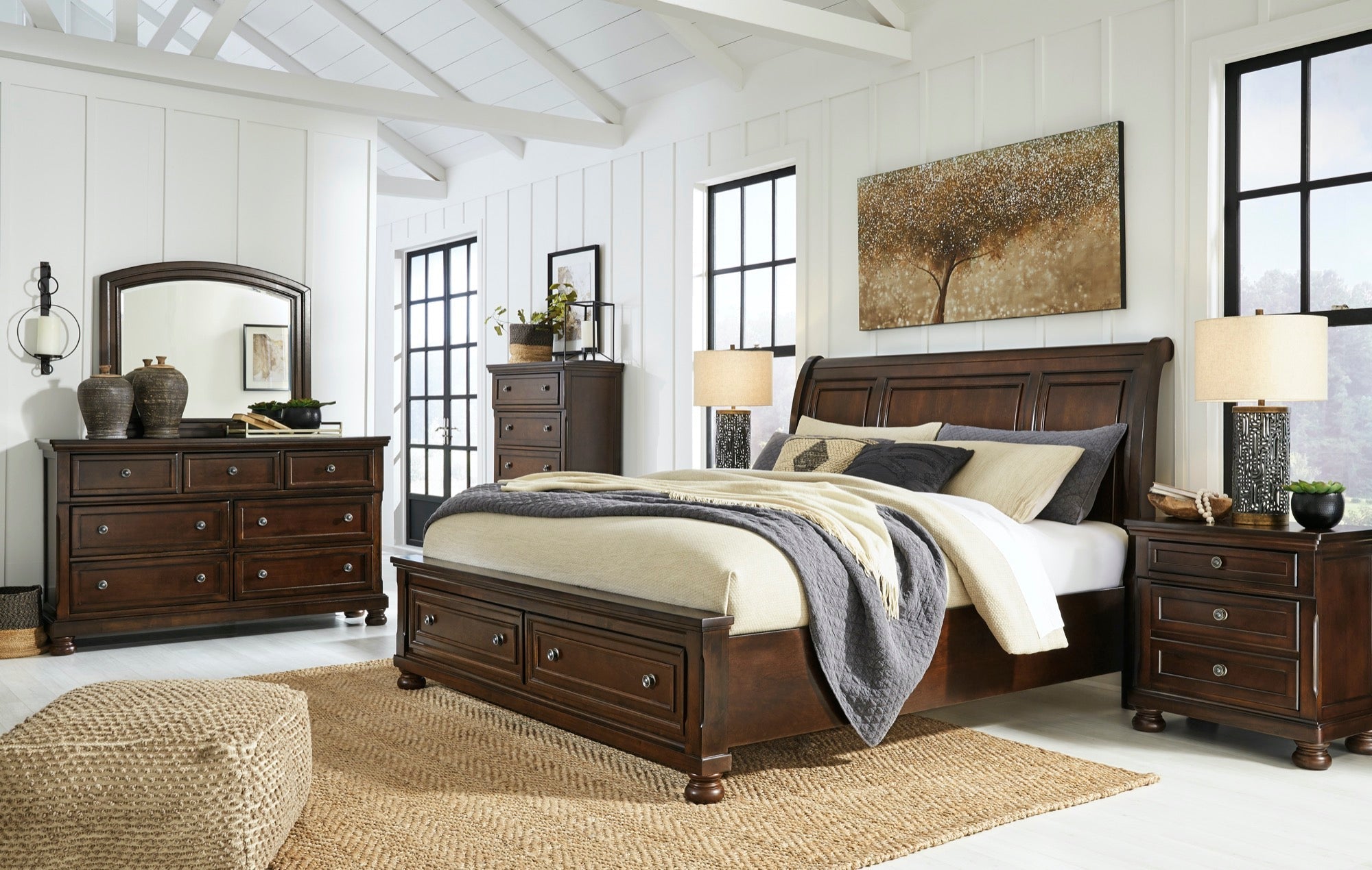 Porter King 3 Piece Storage Bedroom Set - Adams Furniture