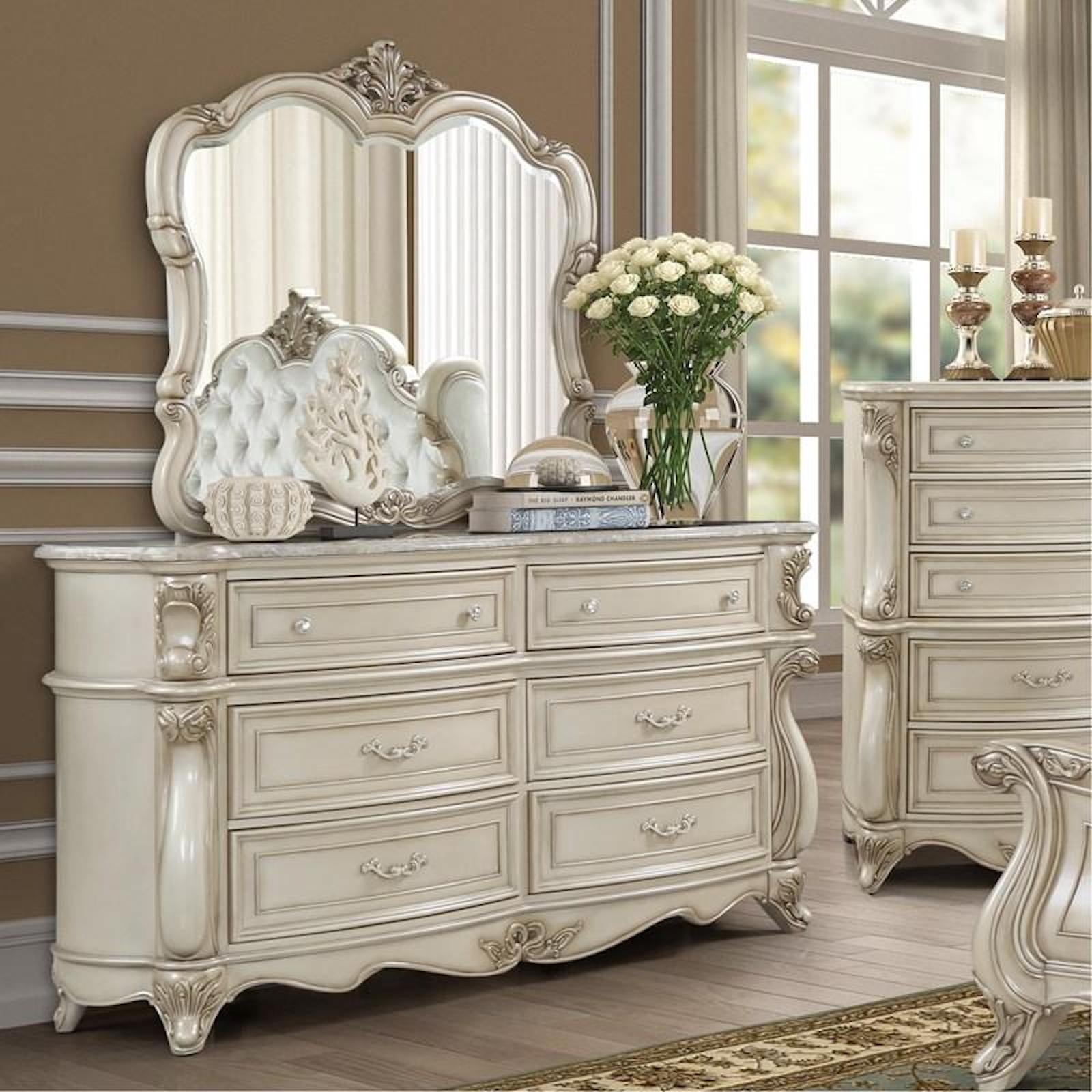 Monique King 5 Piece Bedroom Set - Adams Furniture