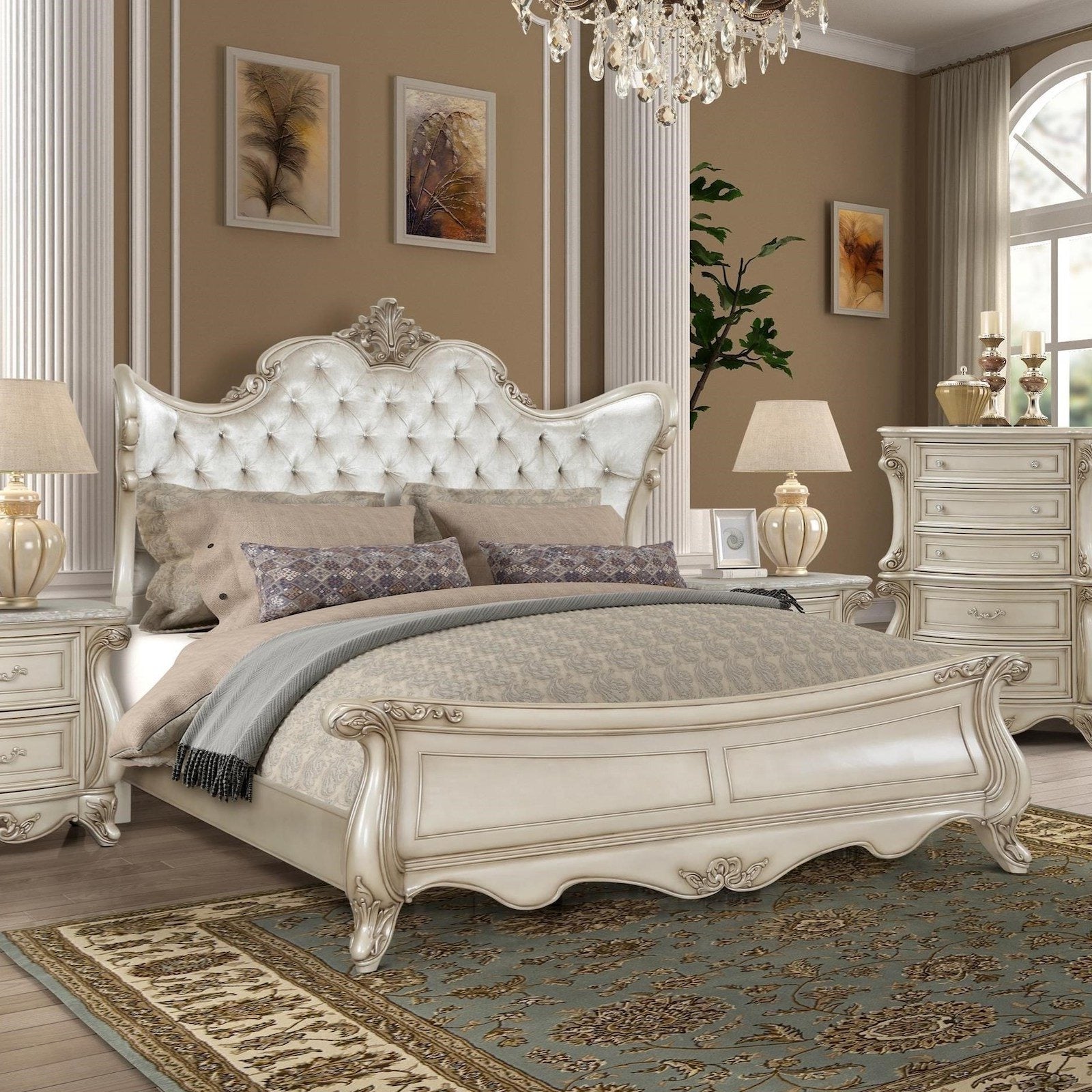 Monique King Bed - Adams Furniture