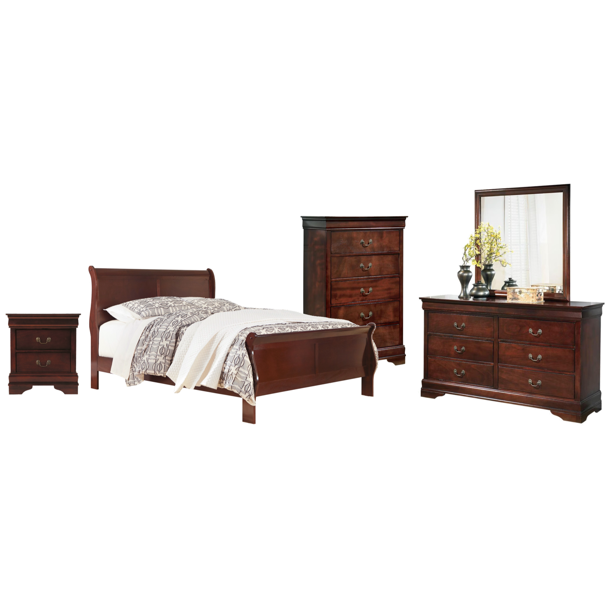 Alexander Twin 5 Piece Bedroom Set - Adams Furniture