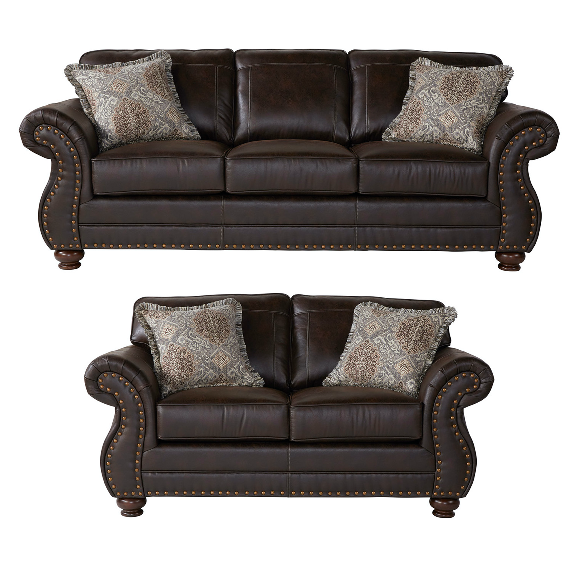 Ridgeline Brownie Living Room Set - Adams Furniture
