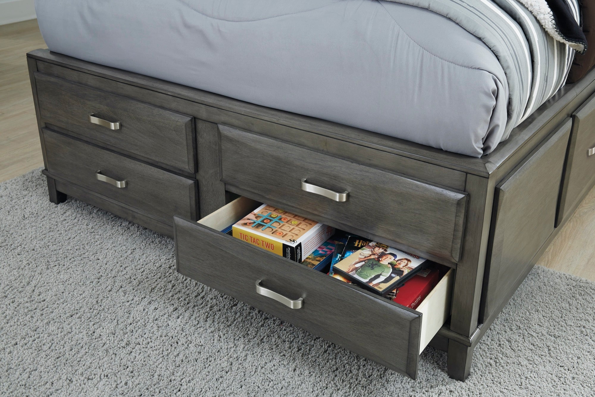 Caitbrook Queen 3 Piece Storage Bedroom Set - Adams Furniture