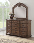 Tulsa Dresser & Mirror - Adams Furniture