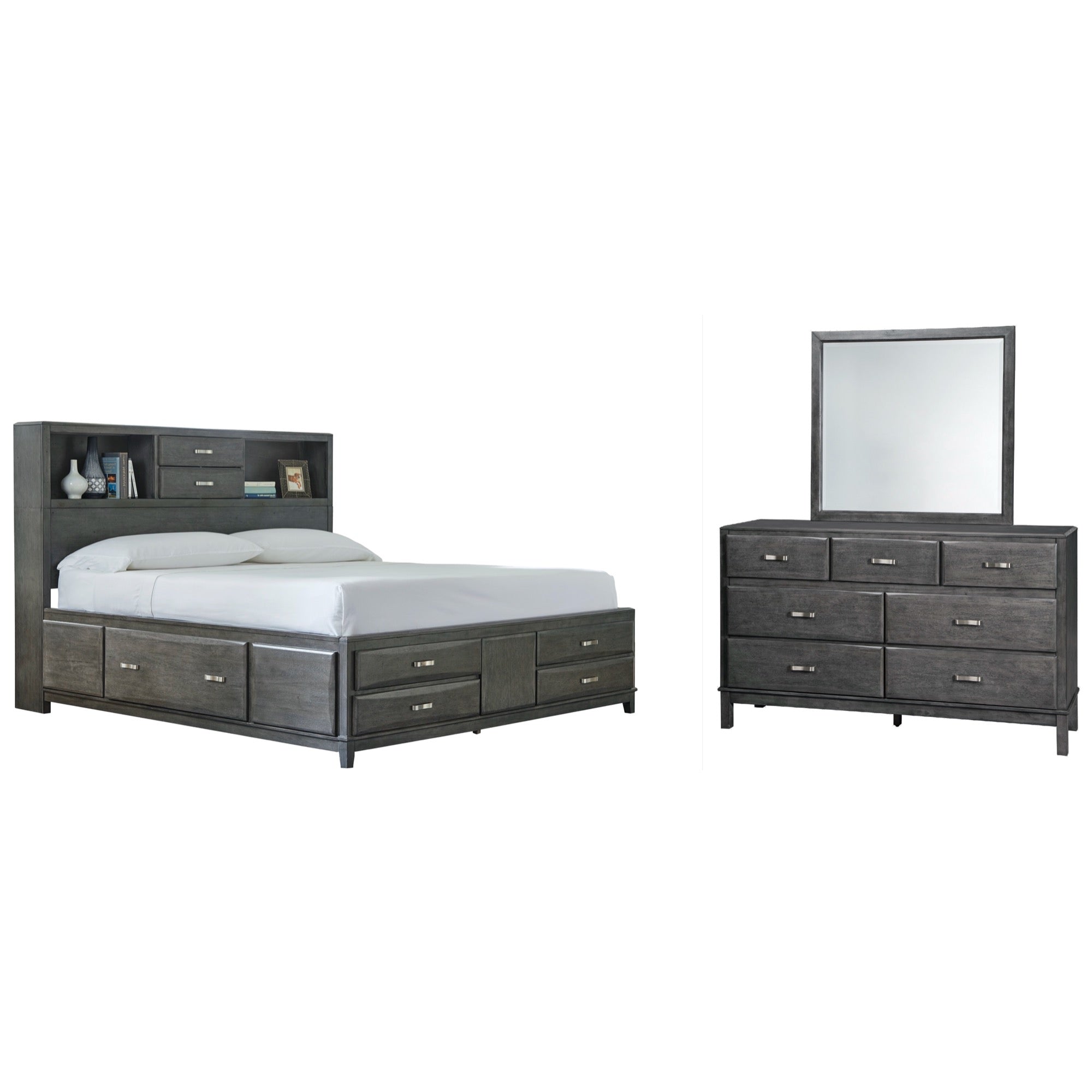 Caitbrook King 3 Piece Storage Bedroom Set - Adams Furniture