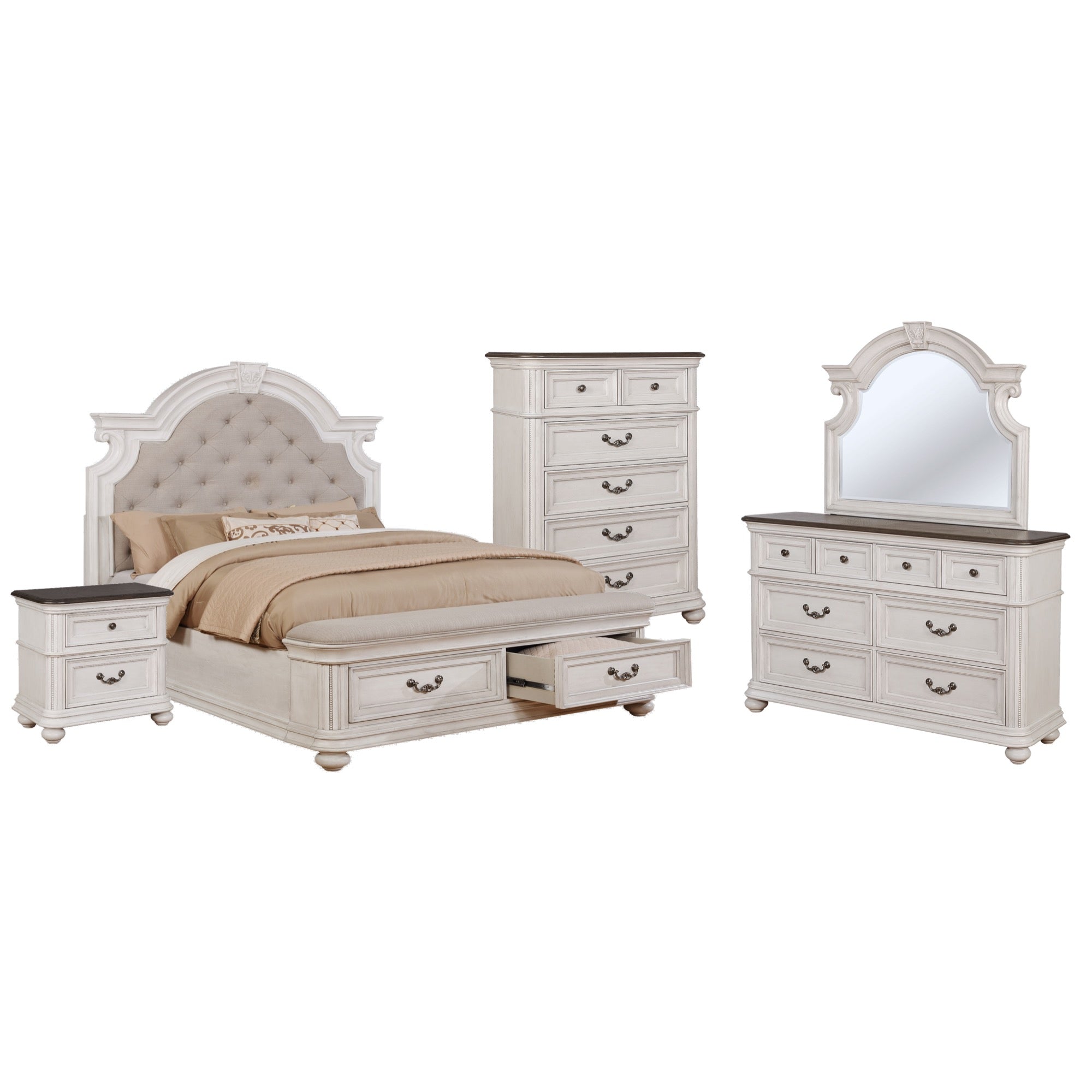 West Chester King 5 Piece Bedroom Set - Adams Furniture