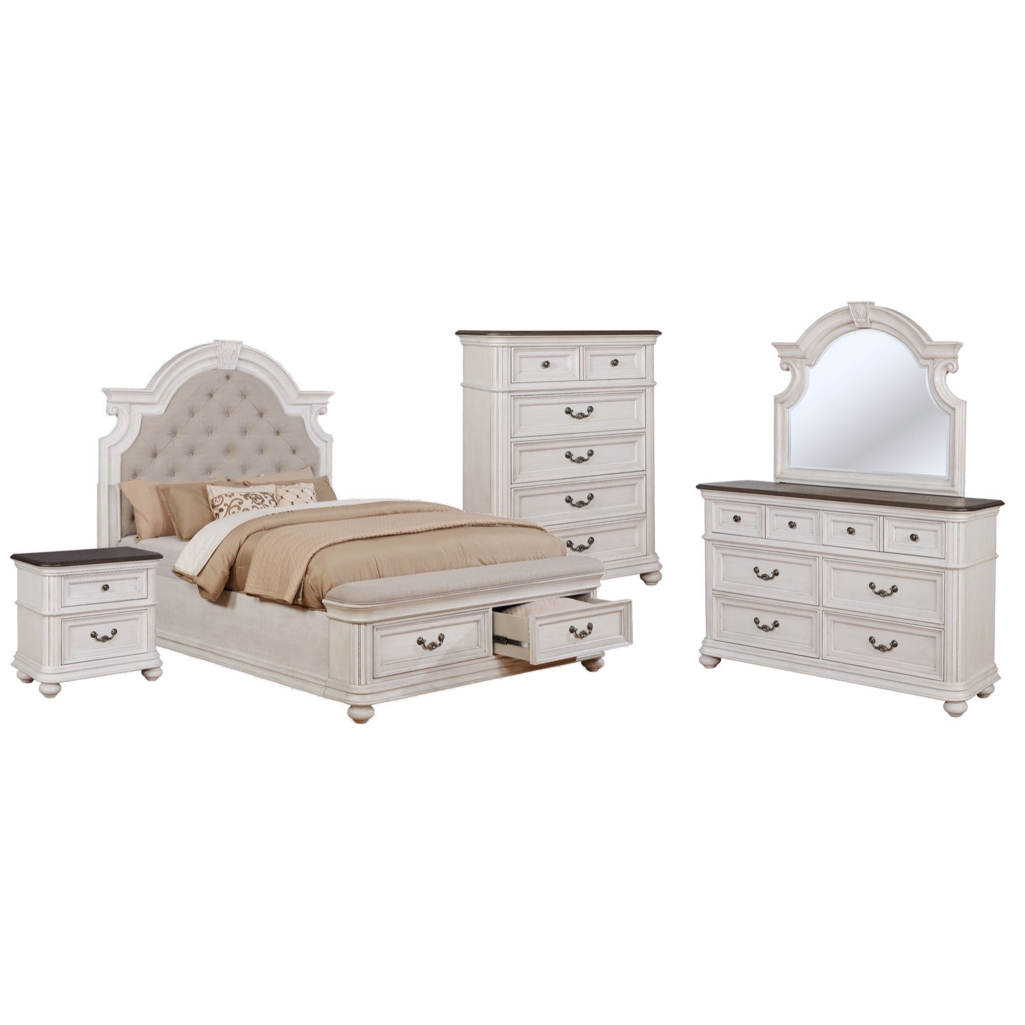 West Chester Queen 5 Piece Bedroom Set - Adams Furniture