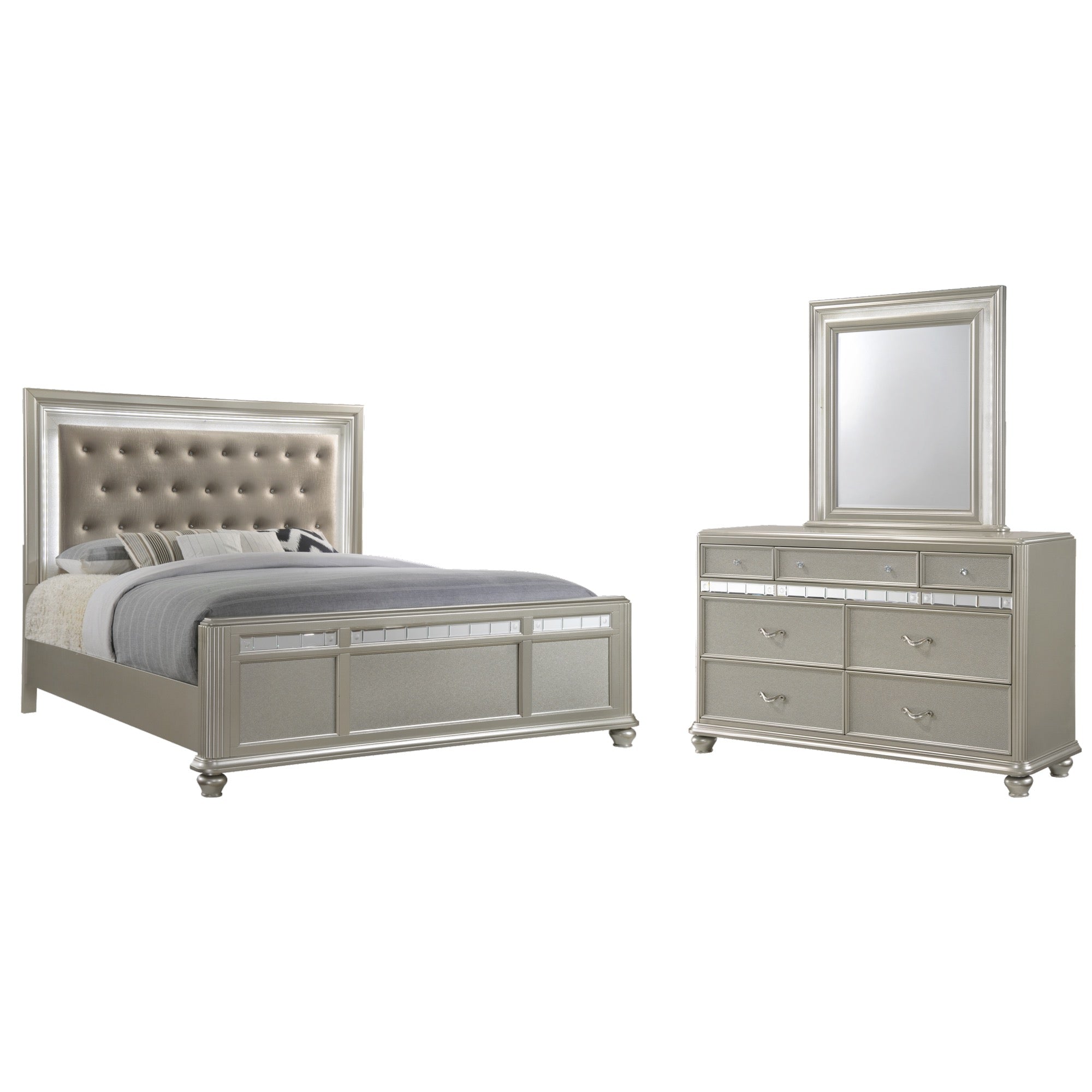 Kaleidoscope King 3 Piece Bedroom Set - Adams Furniture