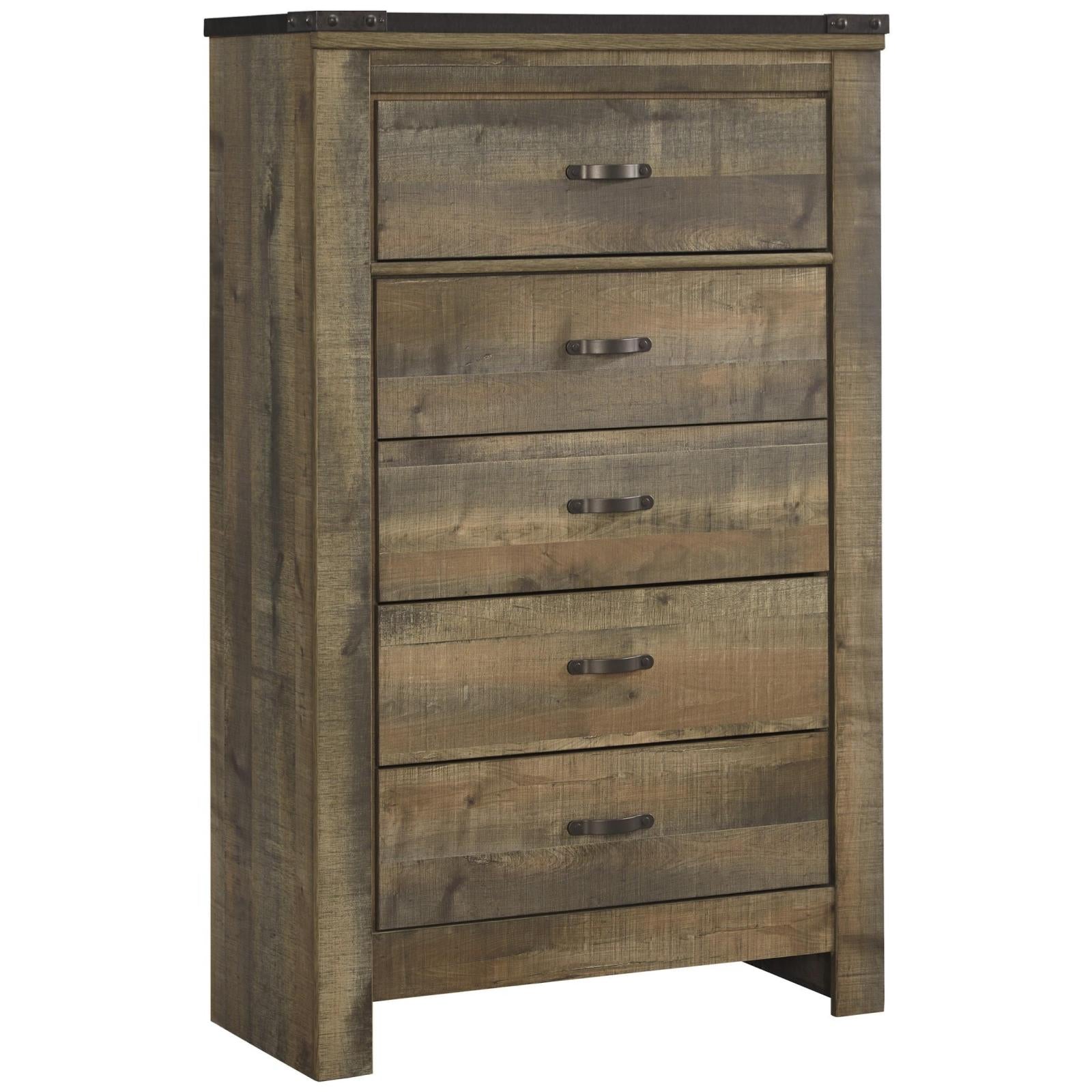Trinell Twin Panel 5 Piece Storage Bedroom Set - Adams Furniture