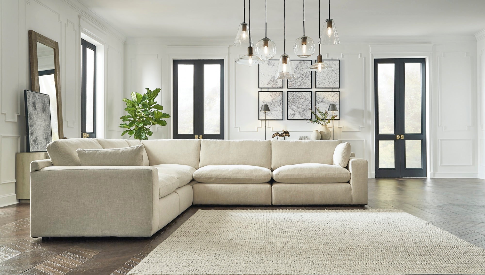 Elyza 5-Piece Sectional - Adams Furniture
