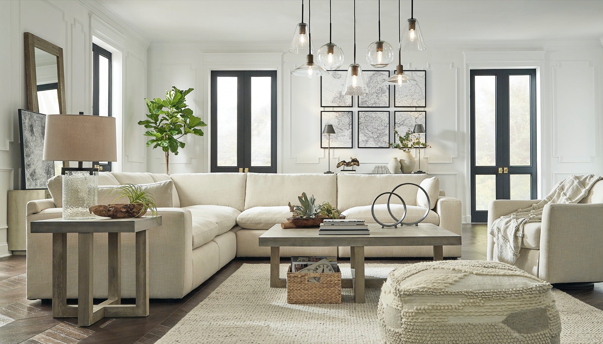 Elyza 5-Piece Sectional - Adams Furniture
