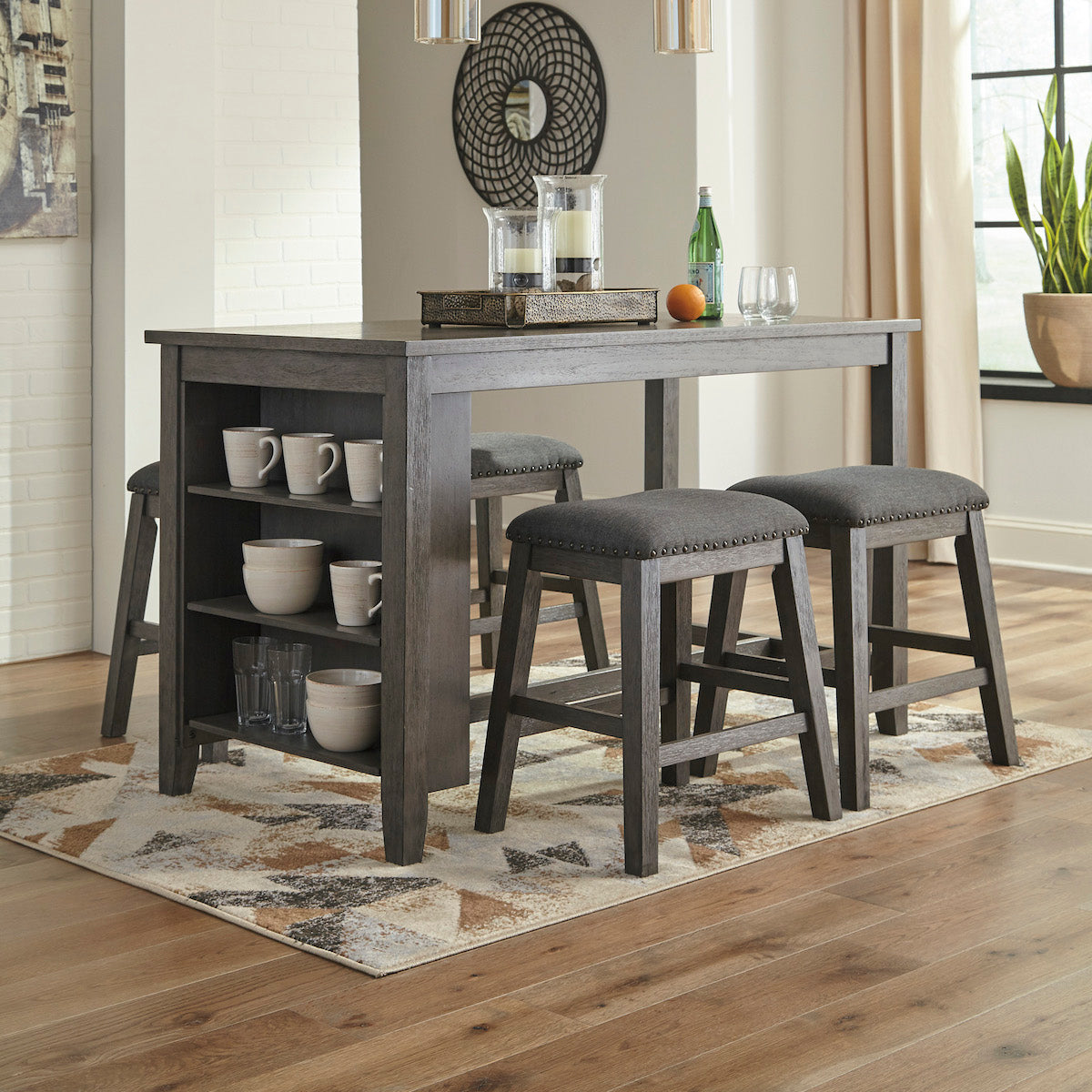 Caitbrook 5 Piece Counter Dining Set - Adams Furniture