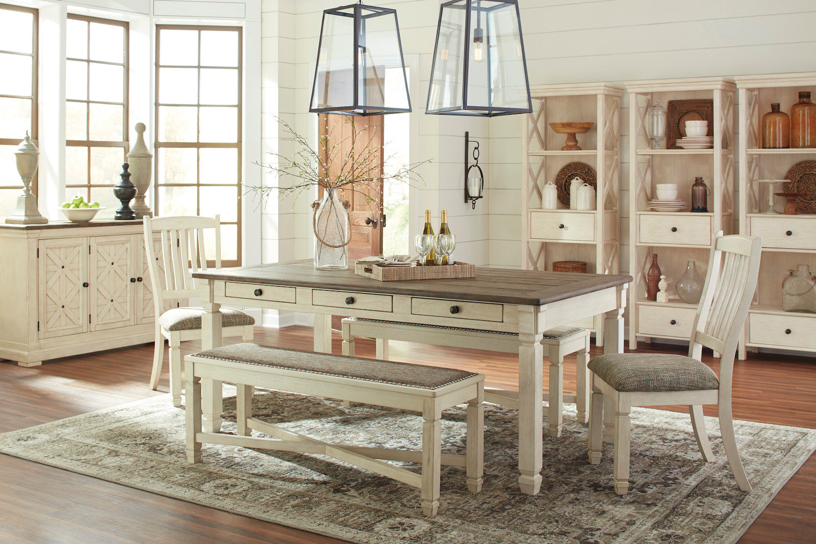 Bolanburg 6 Piece Dining Set - Adams Furniture